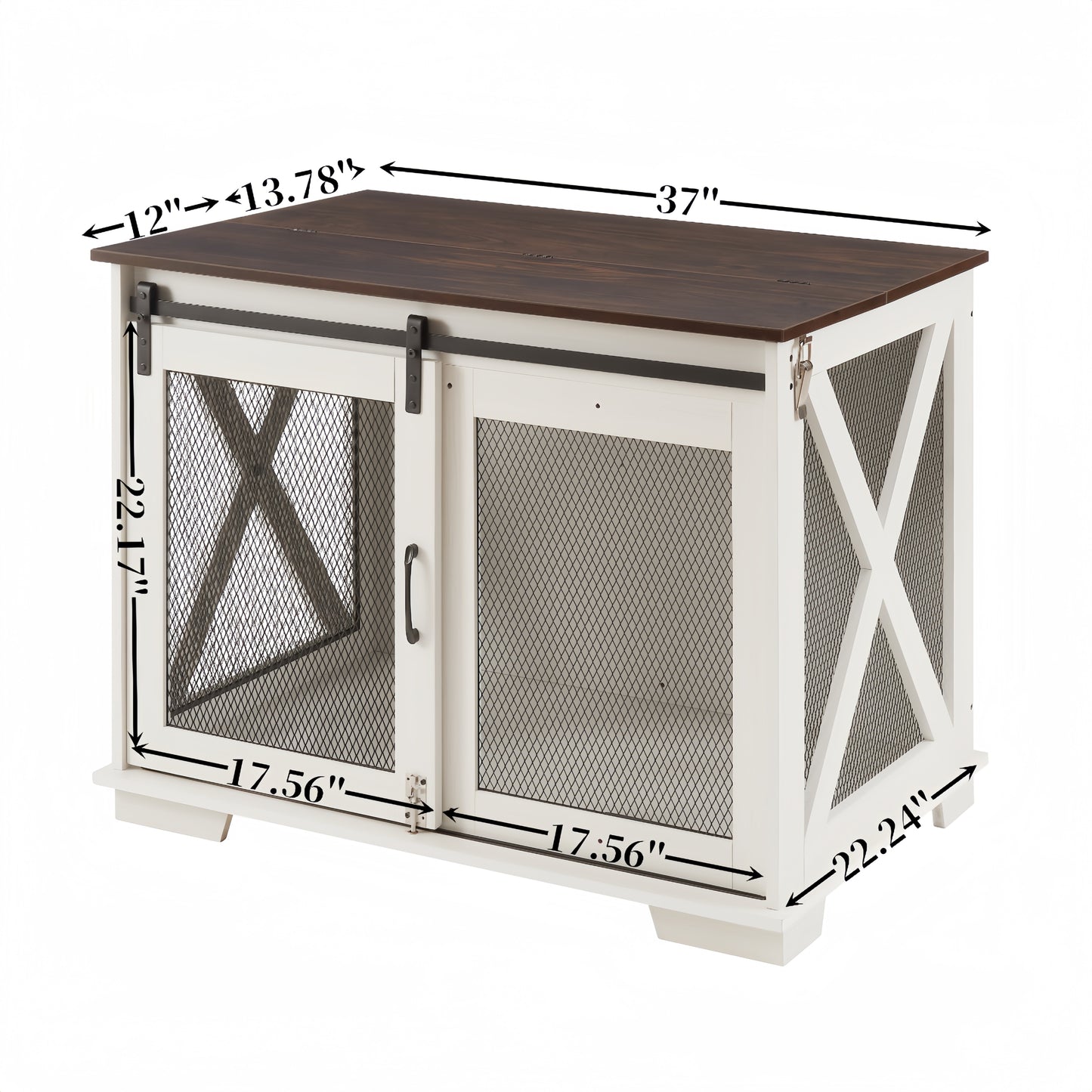 Healdsburg Craftsman Wooden Dog Crate Furniture