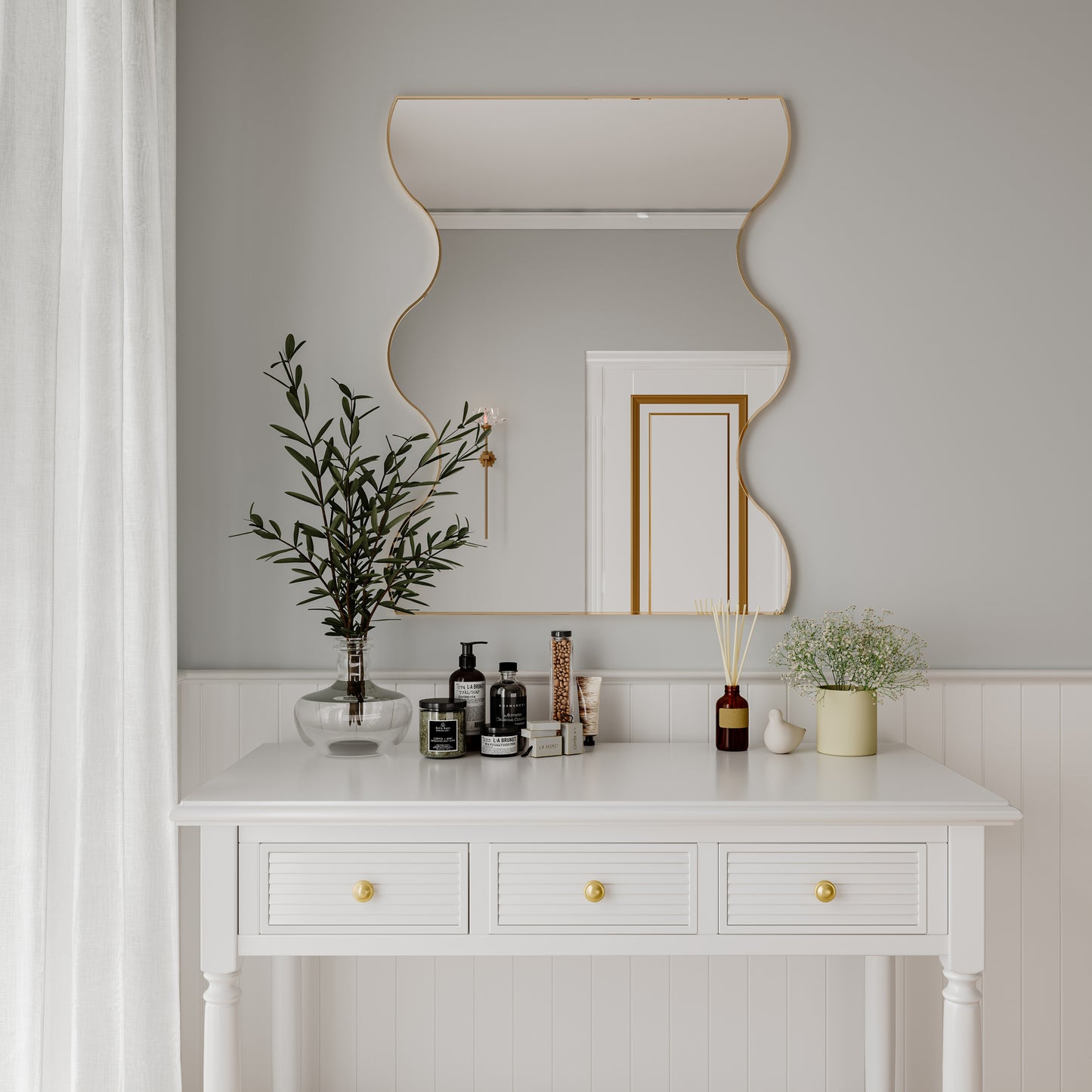 Amity Contemporary Elegance Wavy Mirror
