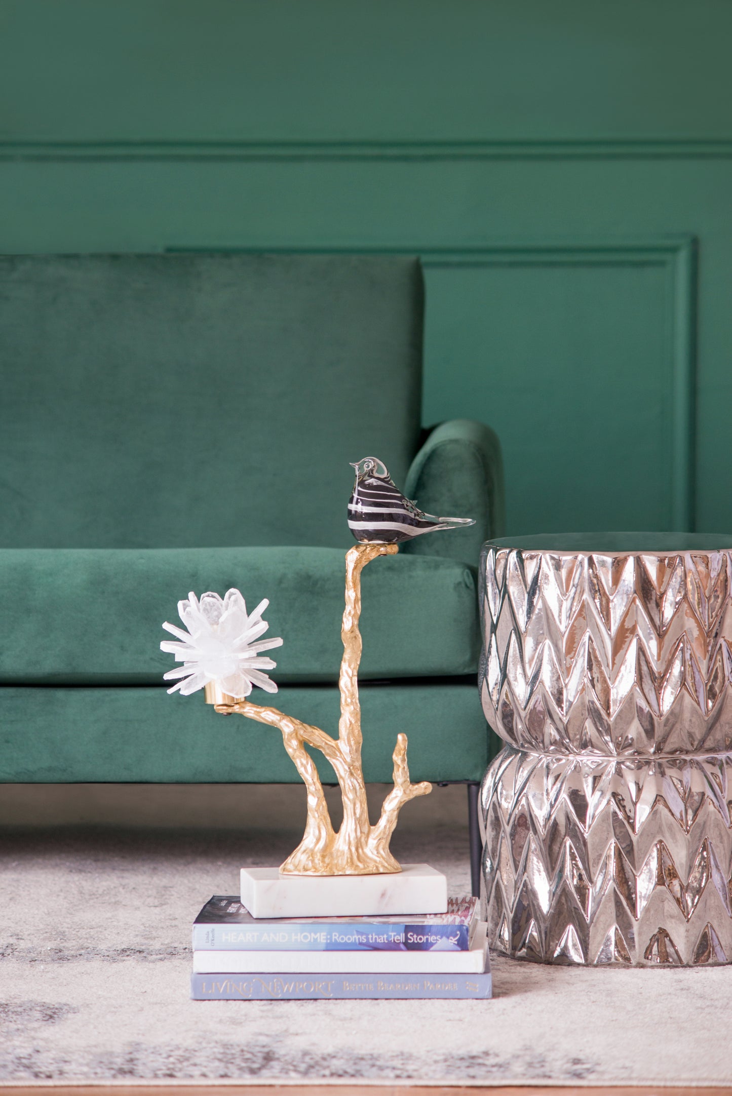 Oakridge Modern Aluminum Marble Candle Holder