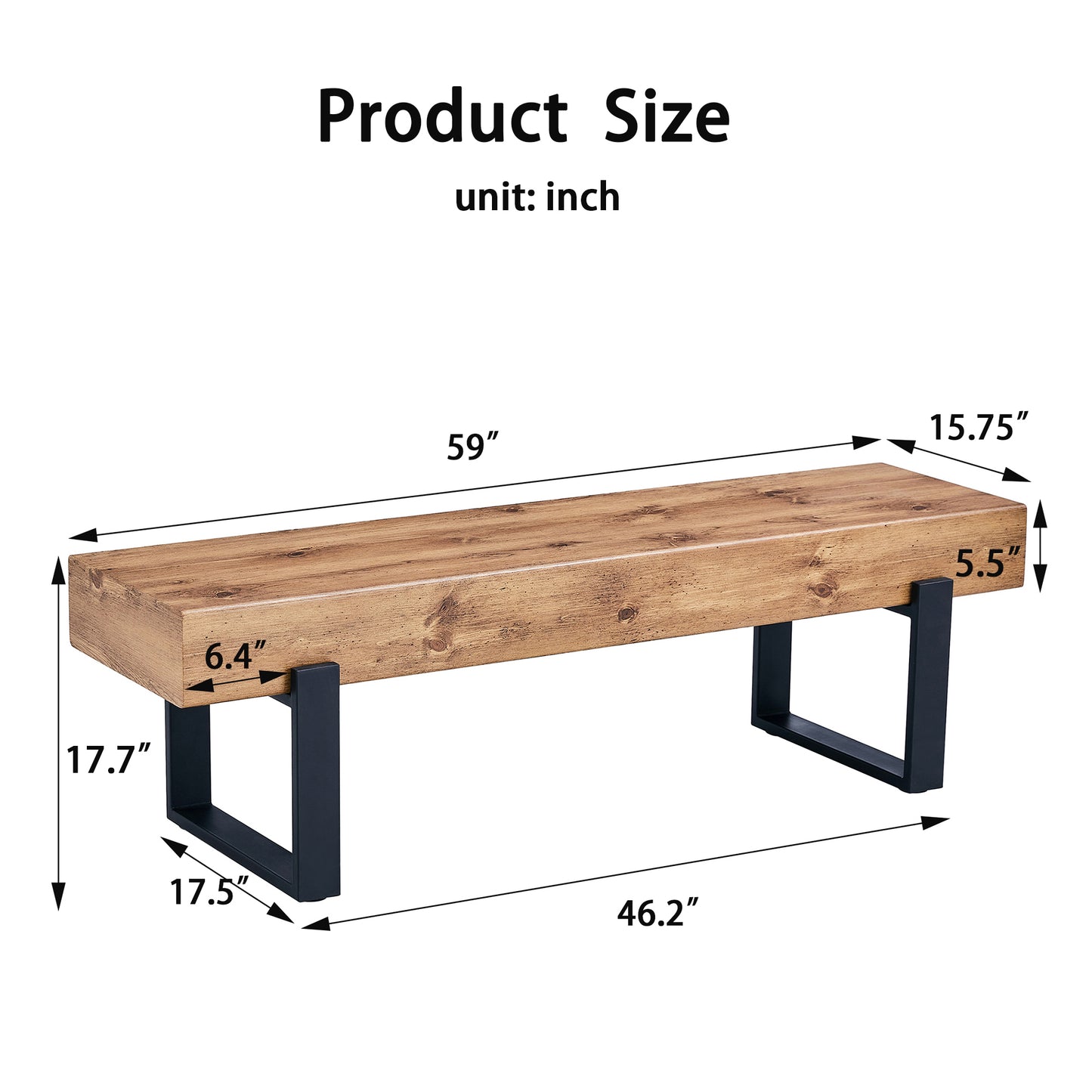 Bartholomew Modern Dining Bench