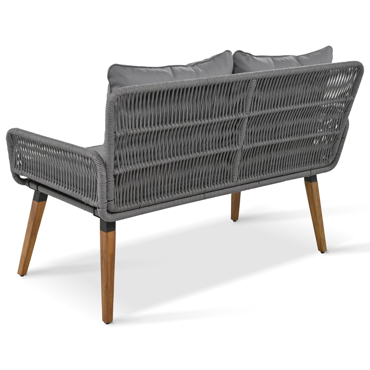 Calista Contemporary Outdoor Acacia Patio Set