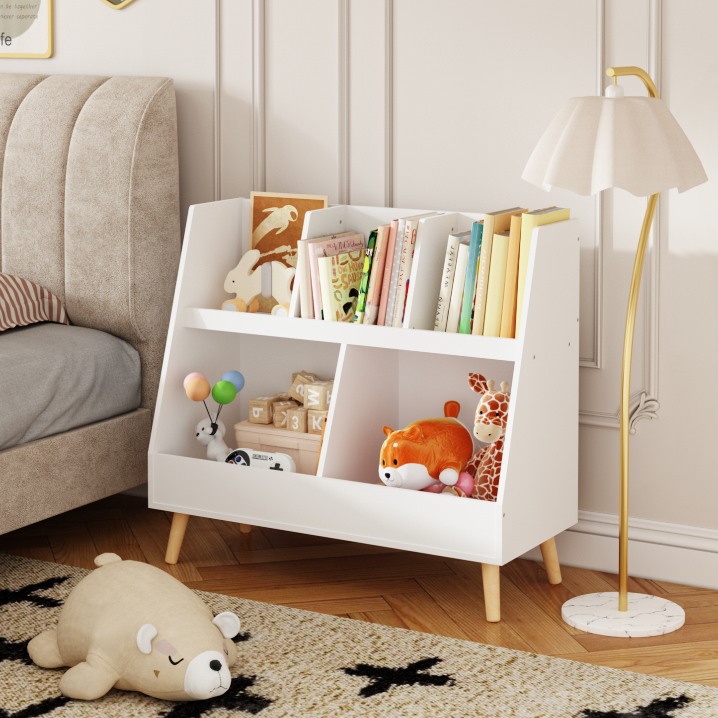Healdsburg Craftsman Kids shelf Cubbies Organizer