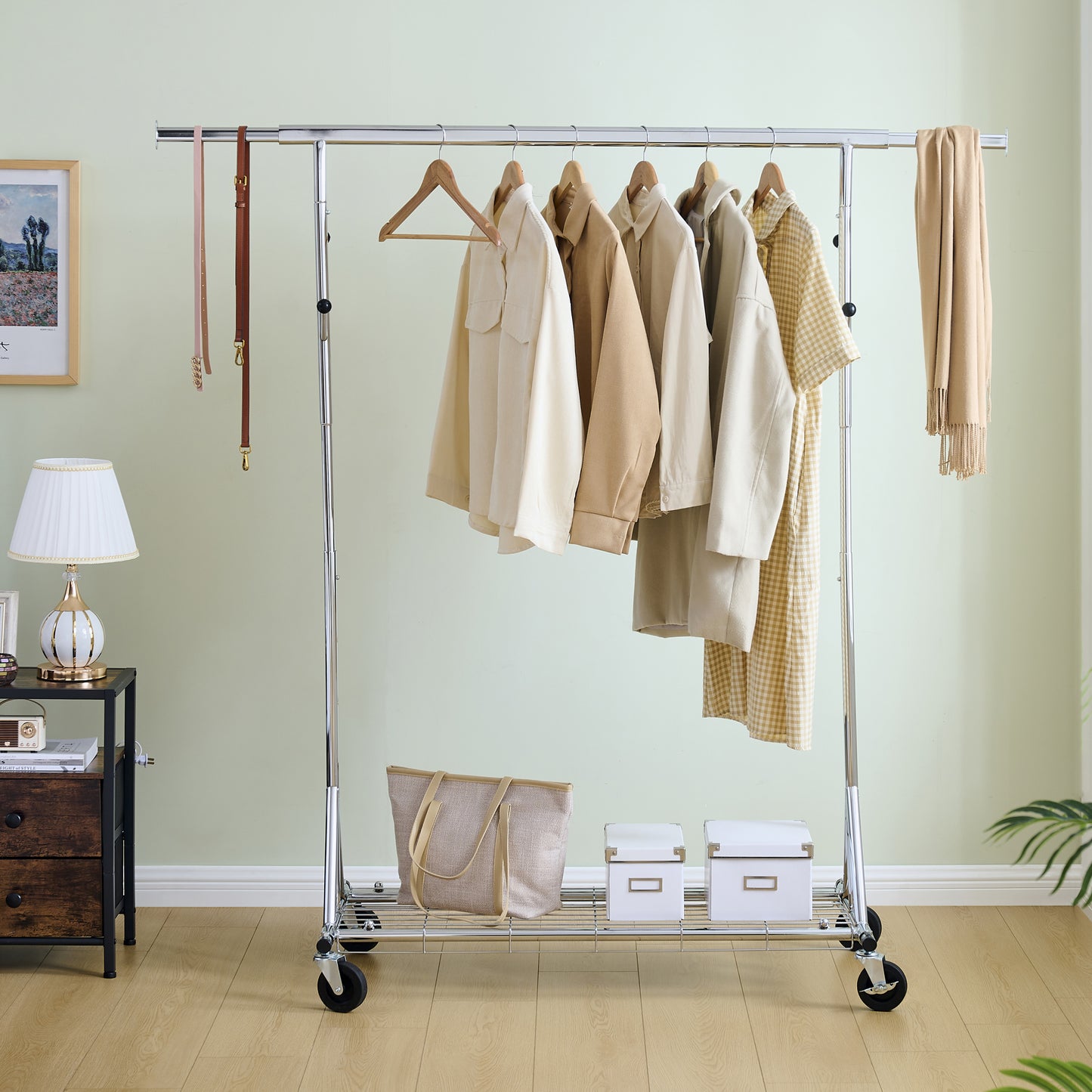 Justo Industrial Heavy Duty Rolling Rack