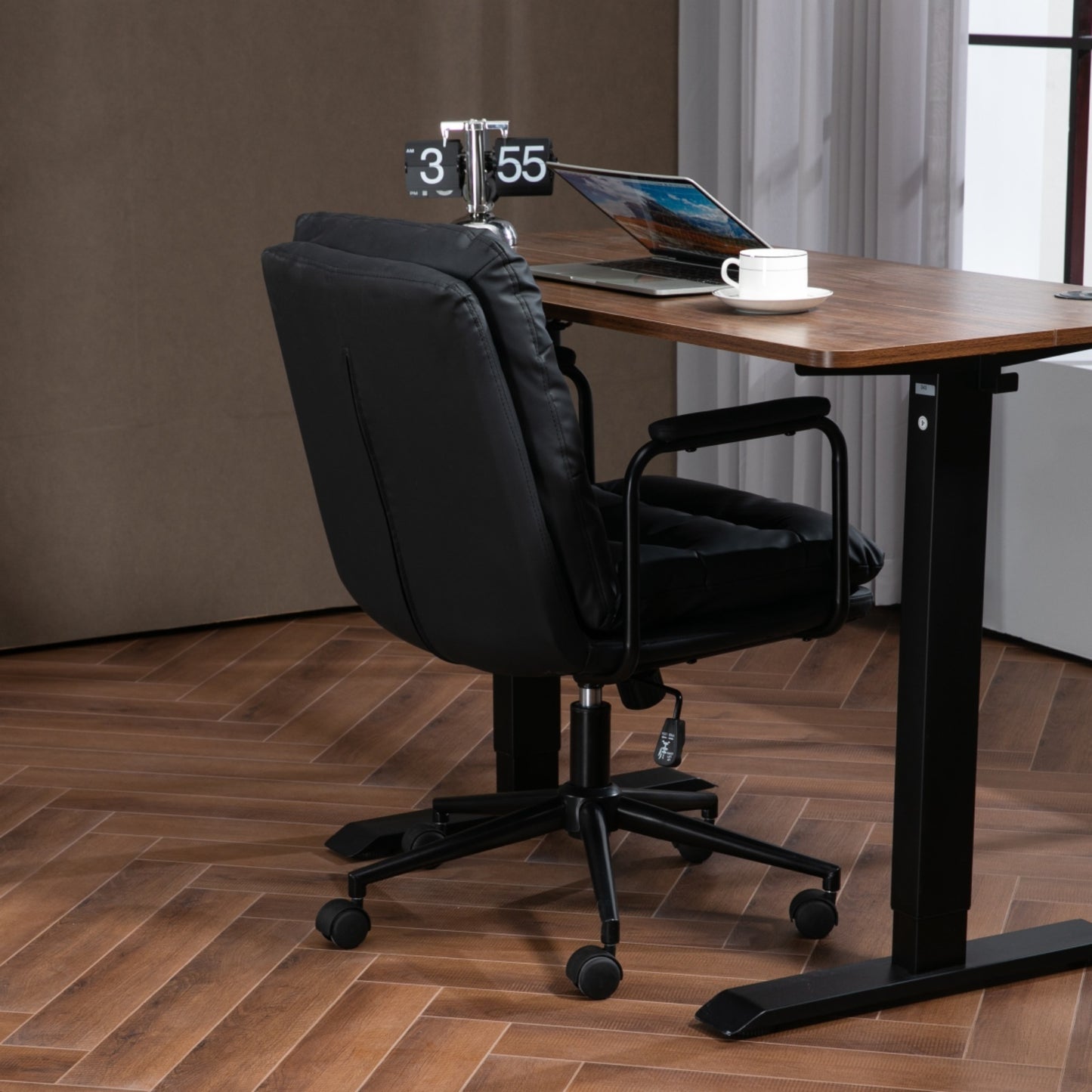 Kingsly Contemporary Ergonomic PU Leather Chair