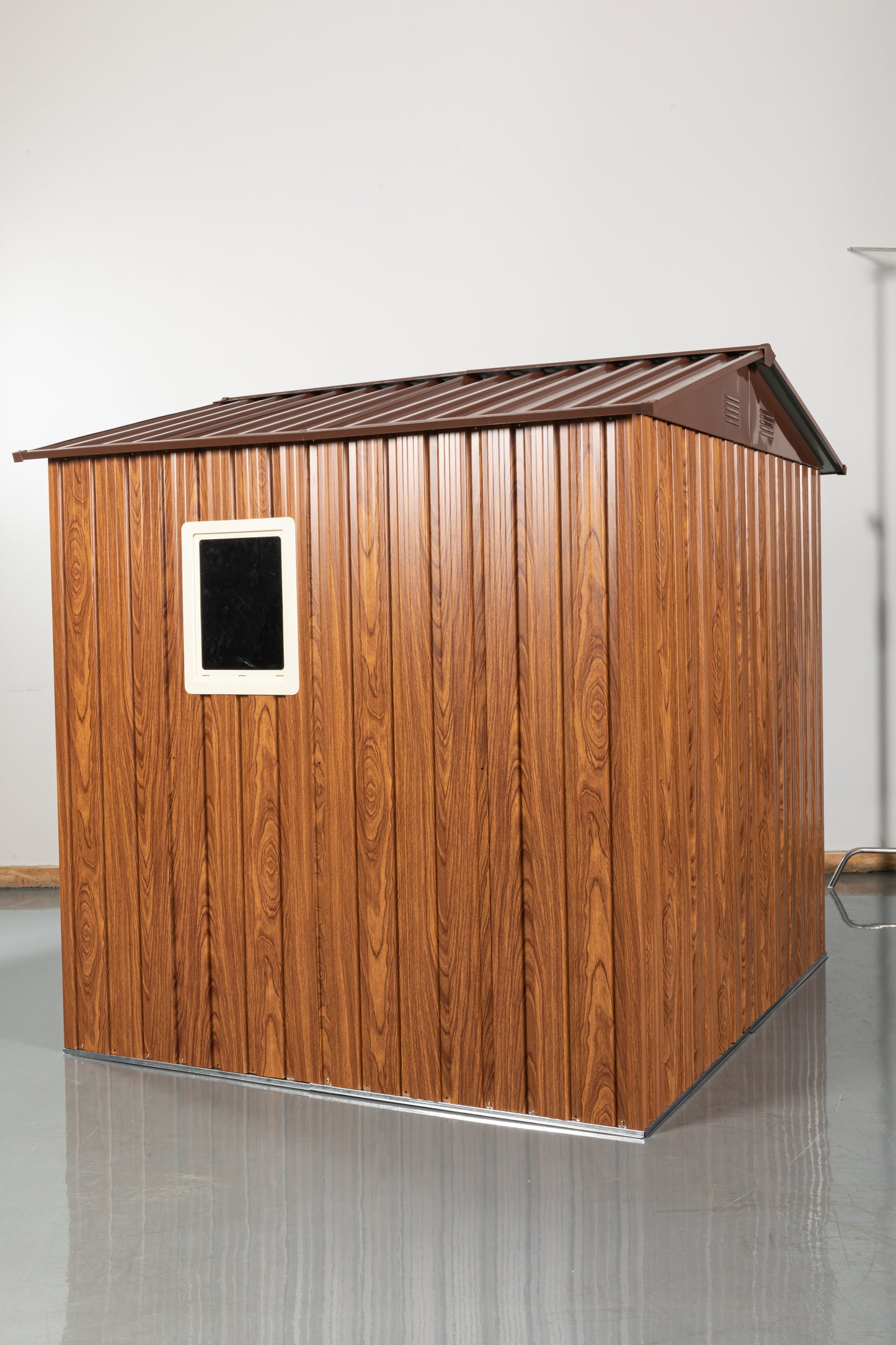 Calista Industrial Outdoor Metal Storage Shed