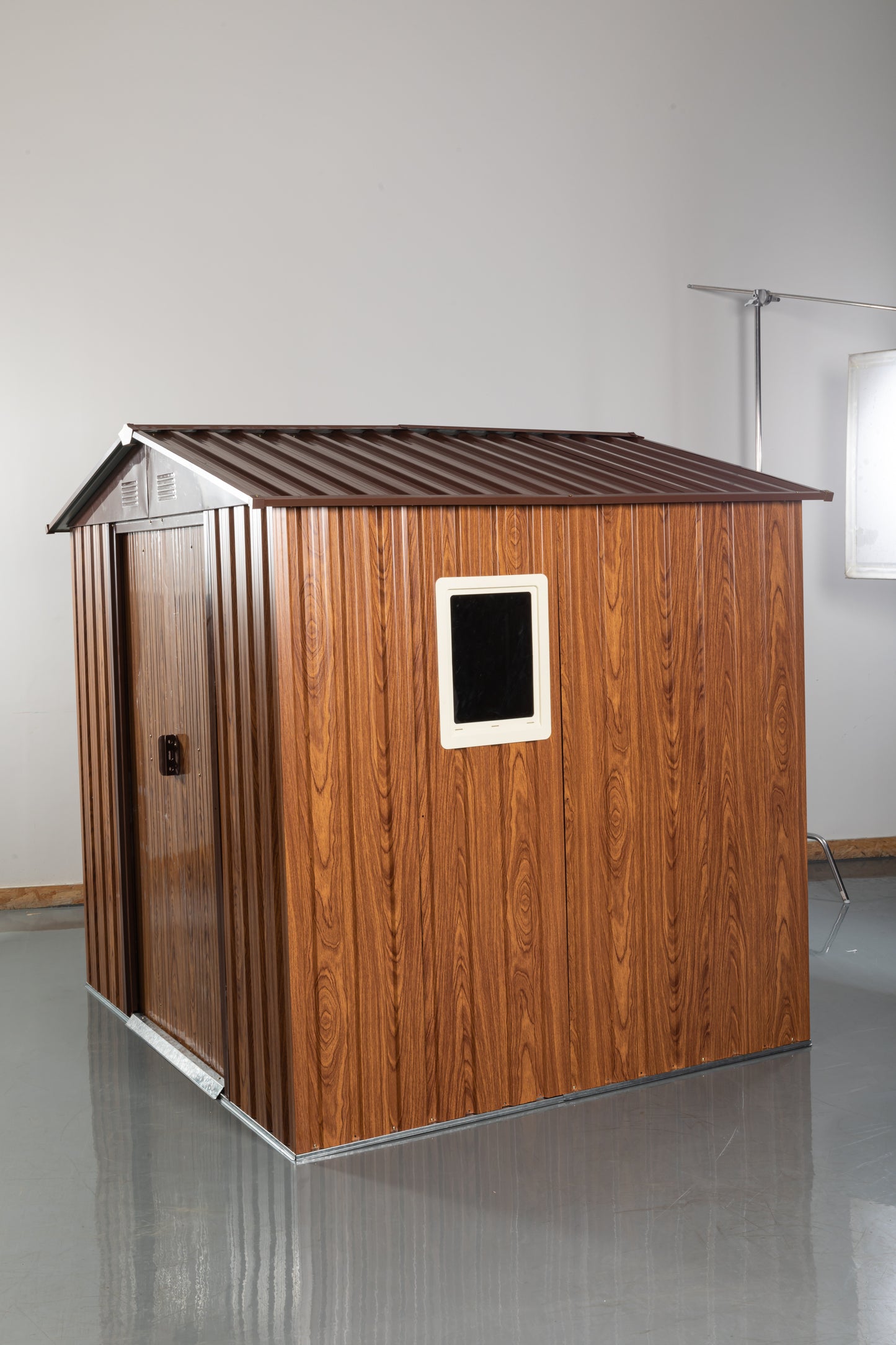 Calista Industrial Outdoor Metal Storage Shed