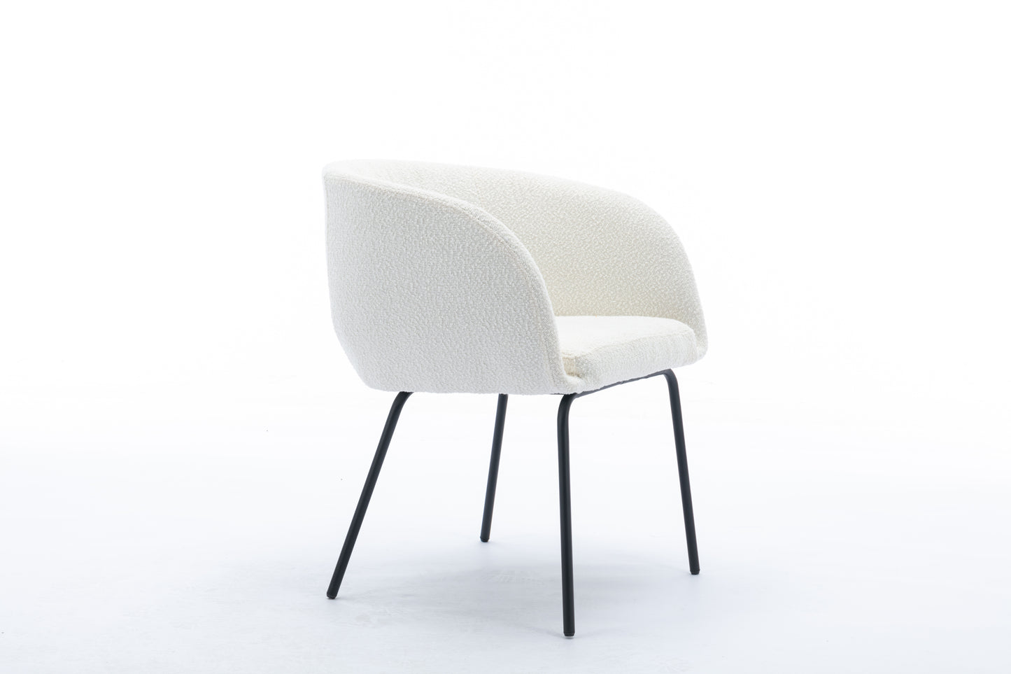 Emery Modern Boucle Fabric Dining Chair