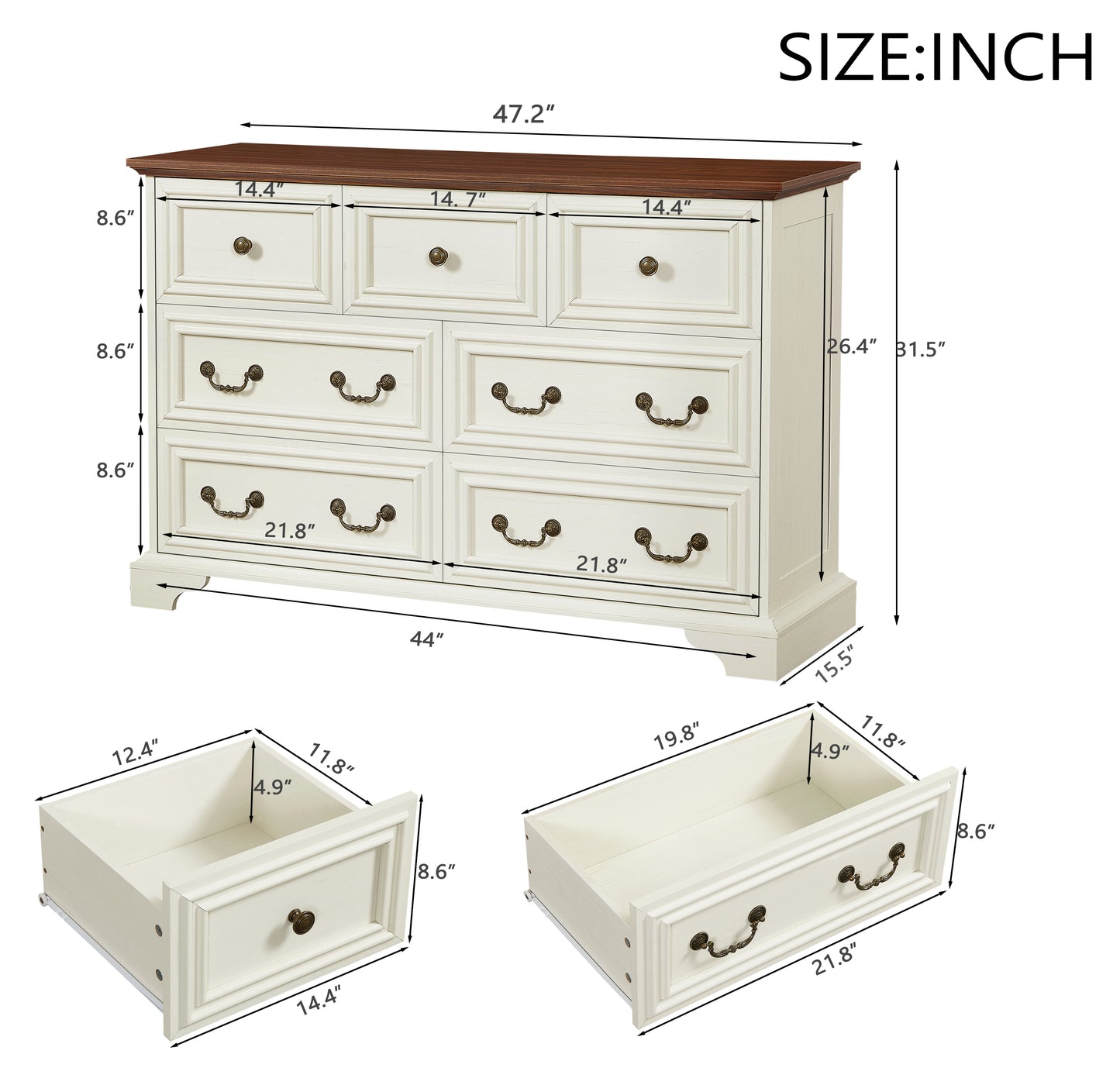 Amity Modern Drawer Dresser