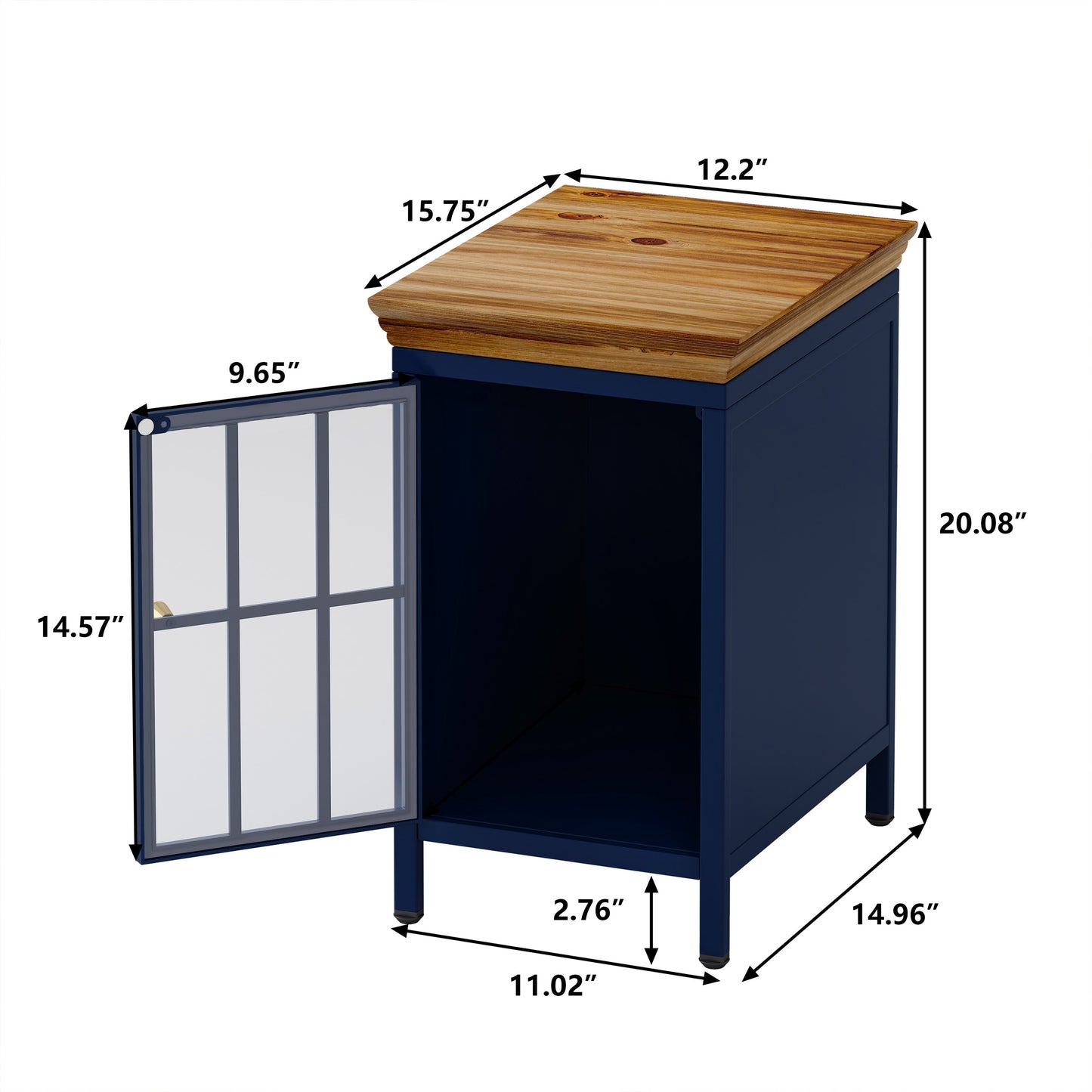 Napa Craftsman Solid Wood Storage Nightstand