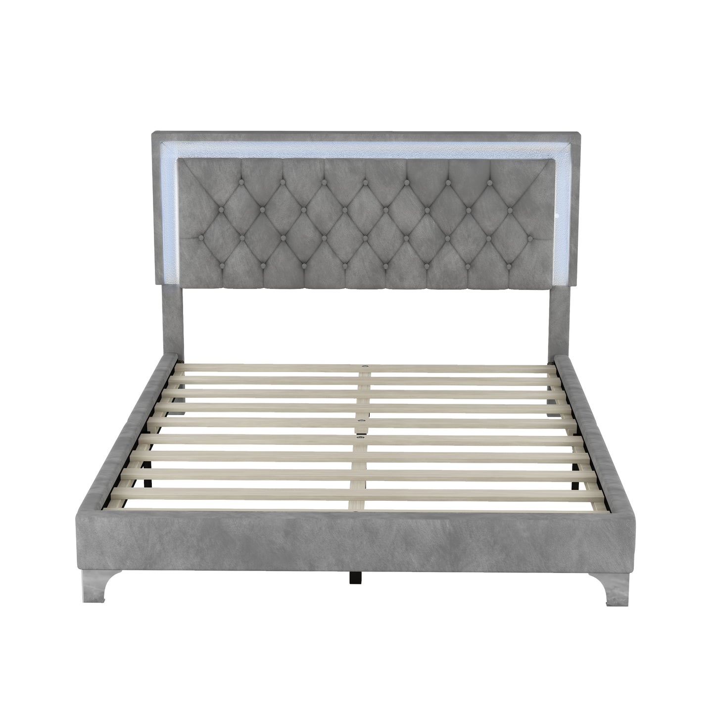 Silverleaf Modern LED Platform Bedroom Set