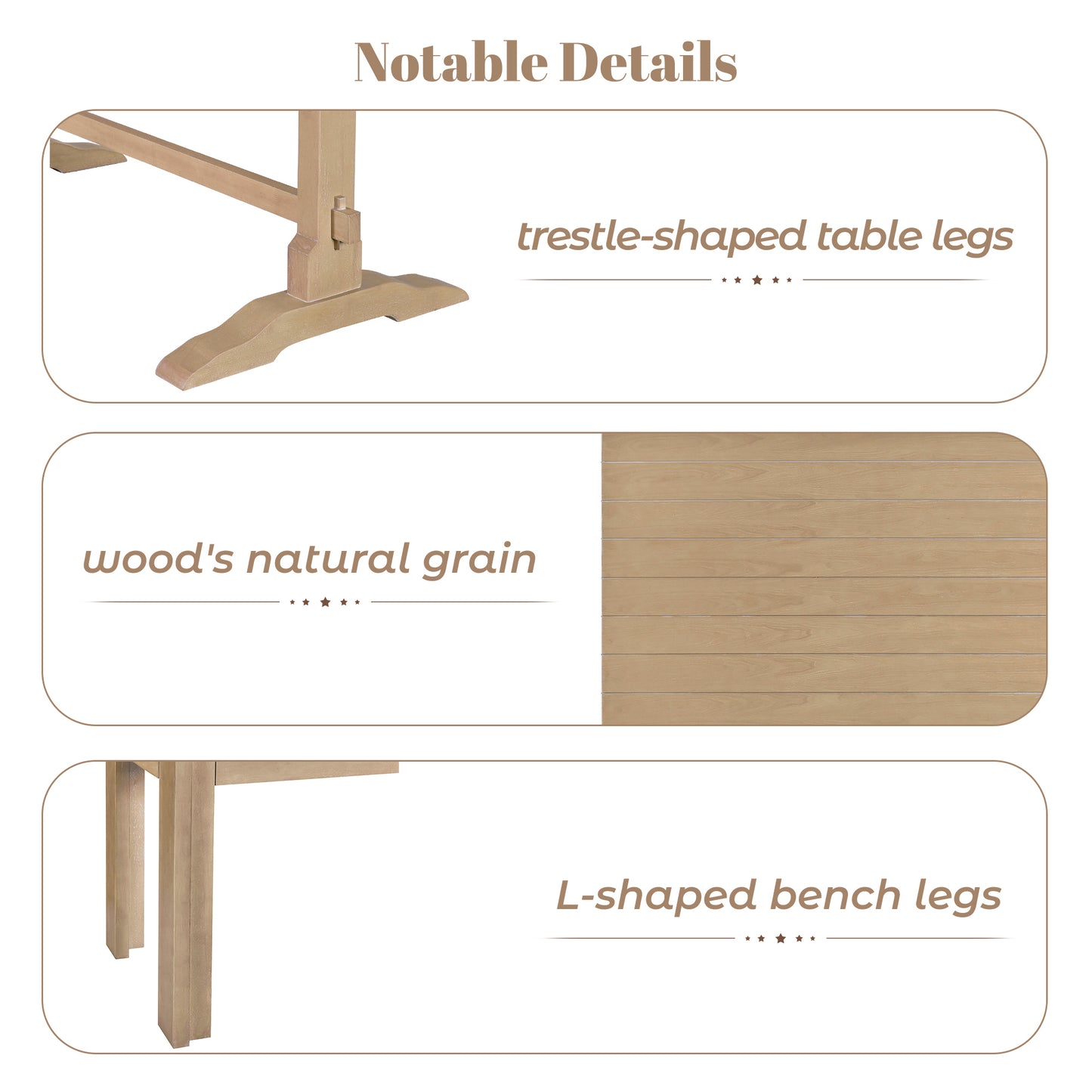 Mission Modern Trestle Dining Set