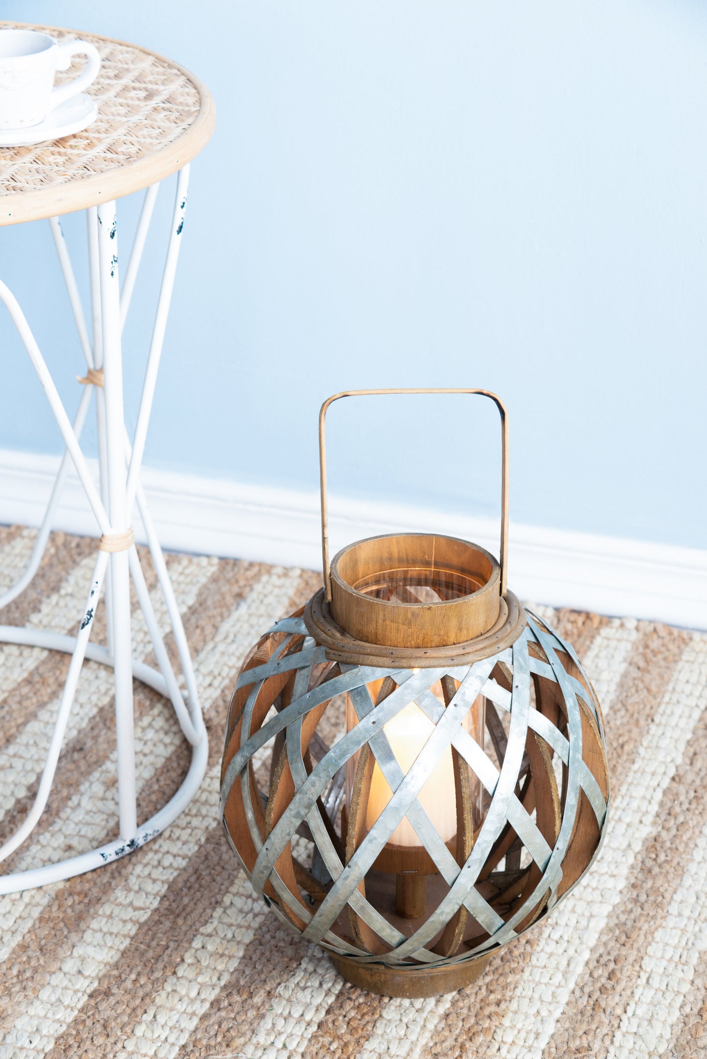 Lazzareschi Craftsman Wooden Lantern Decorative Light