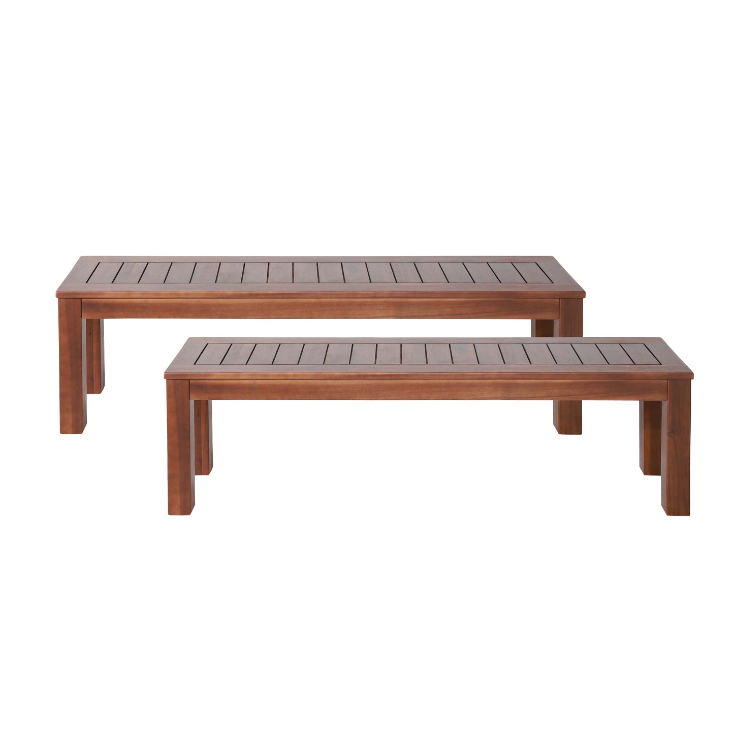 Somerset Modern Rustic Wood Benches