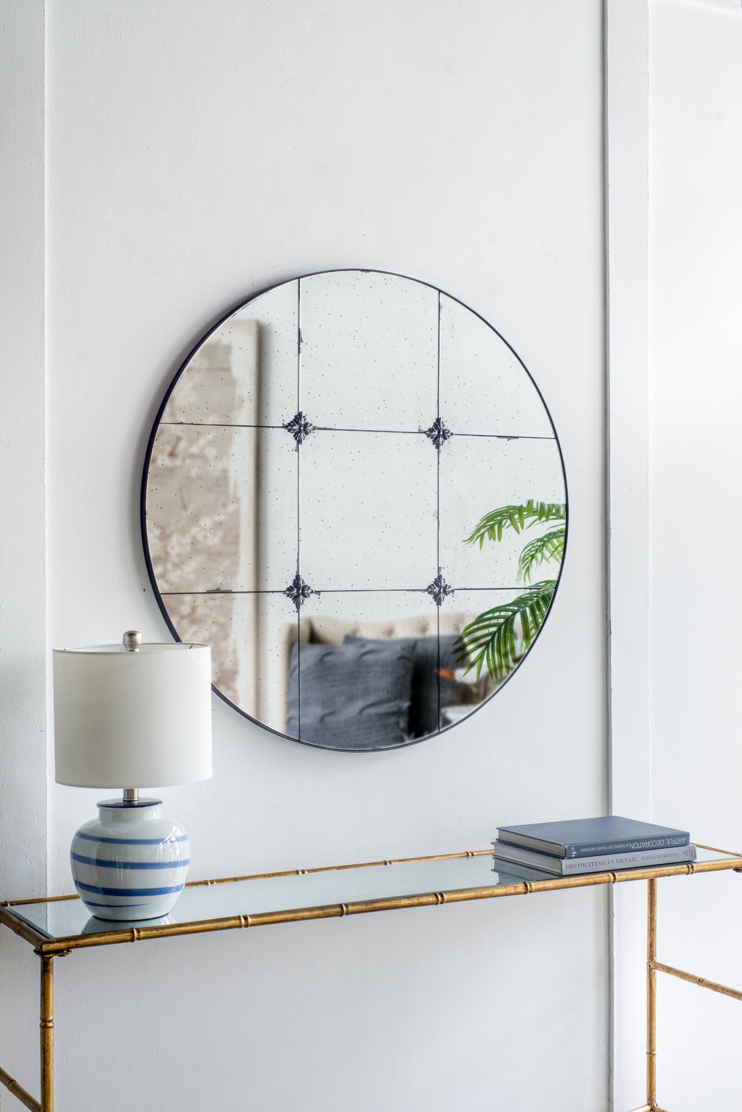 Silverleaf Traditional Antique Glass Wall Mirror