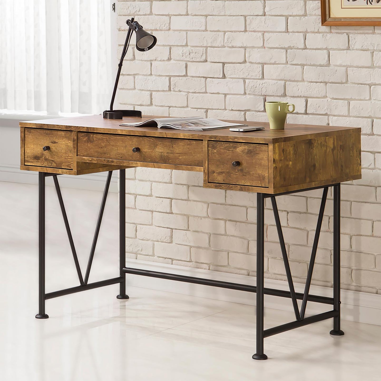 Irvington Mid-Century Nutmeg Writing Desk