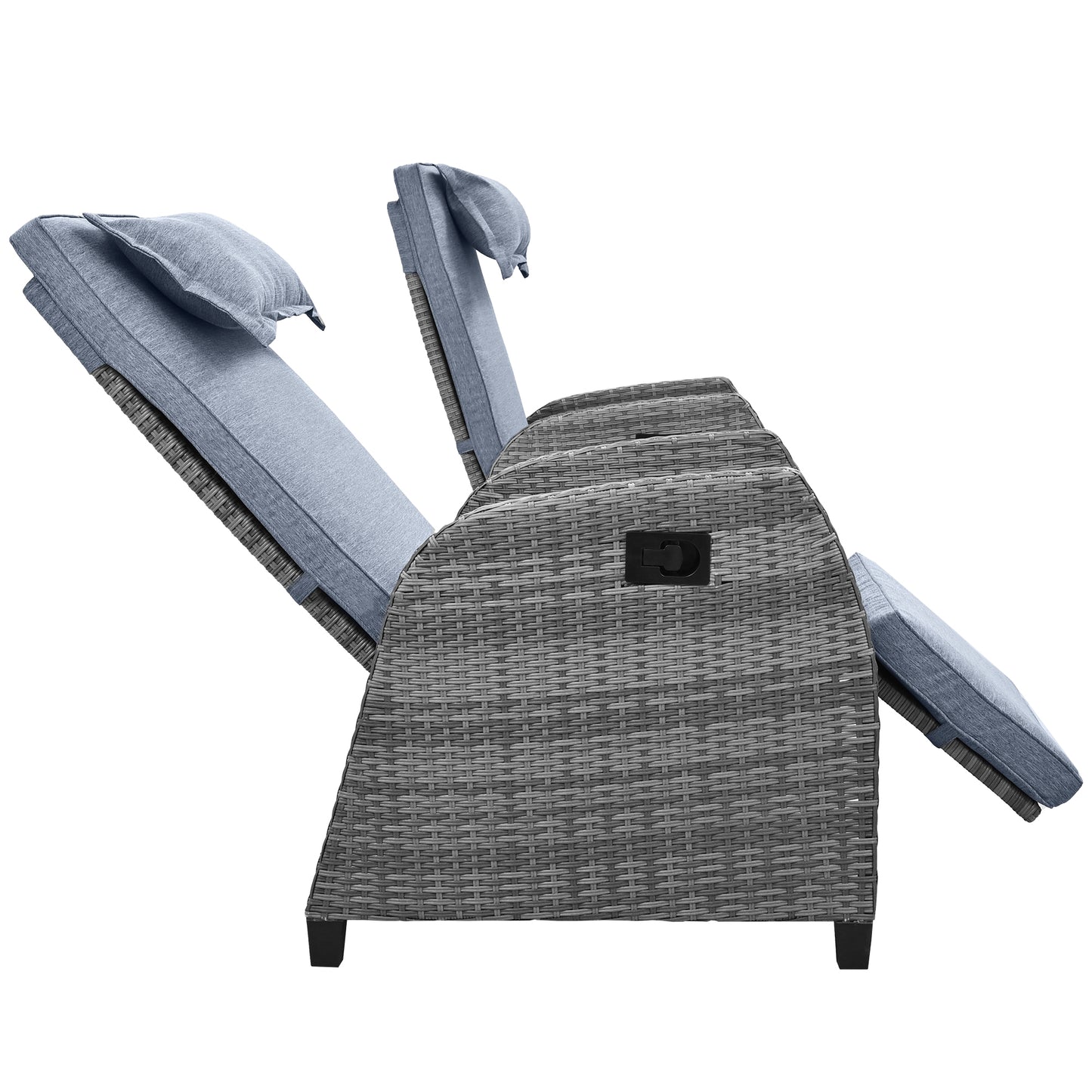 Warmsprings Contemporary U Style Rattan Patio Set