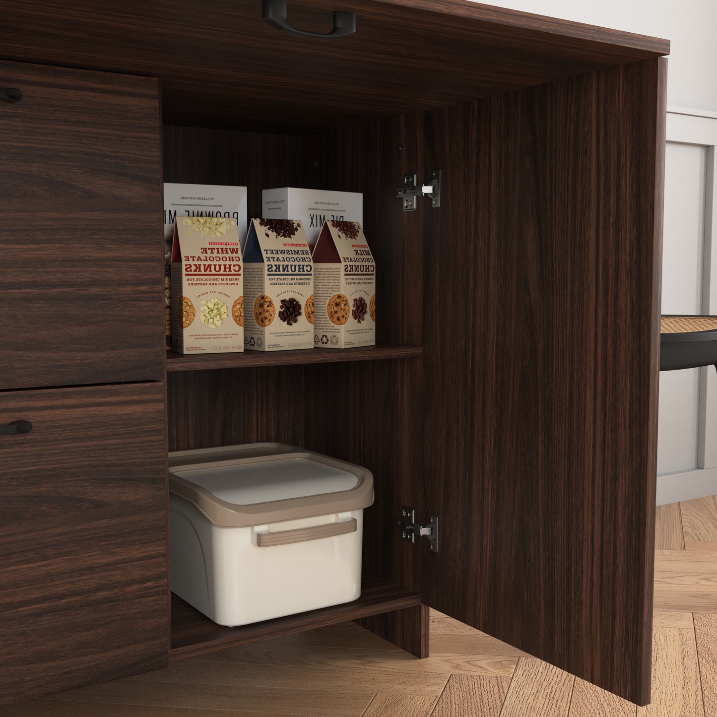 Kingsly Modern Foldable Desk Cabinet