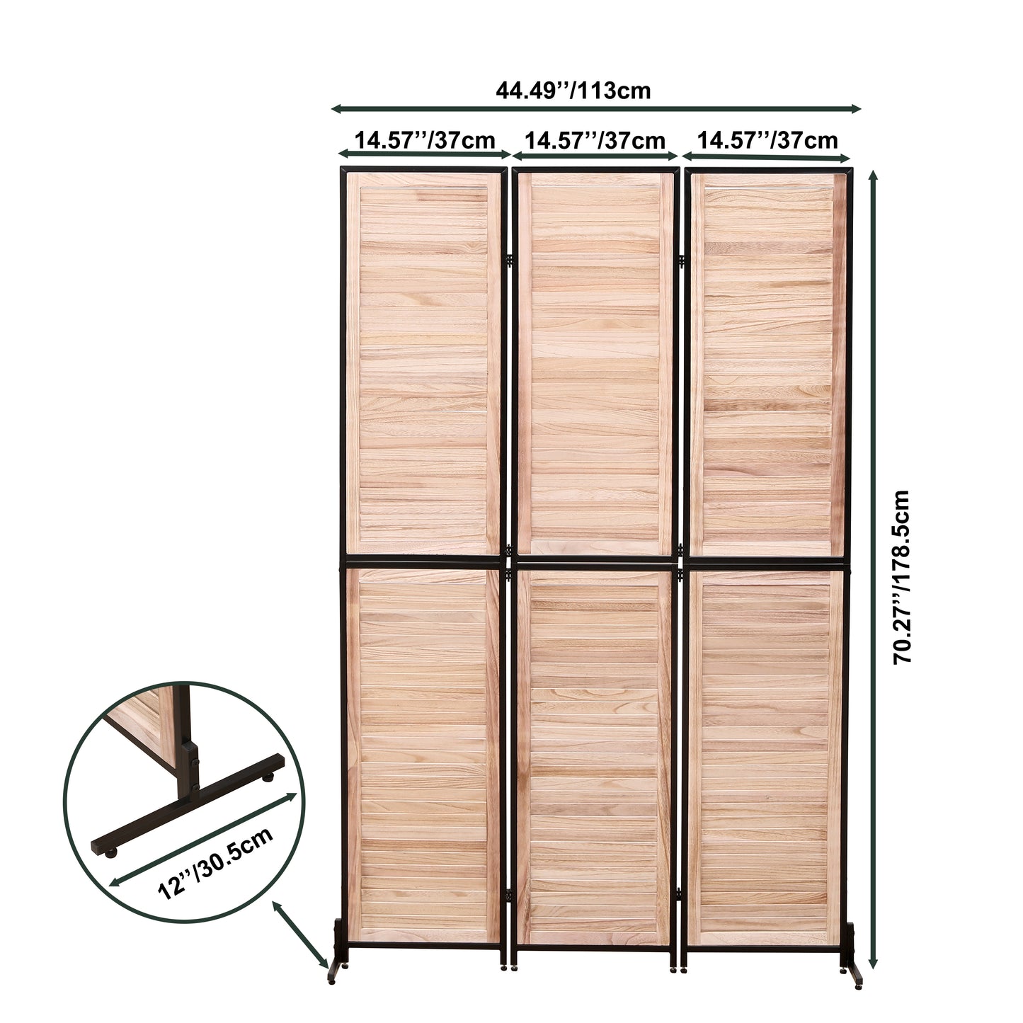 Irvington Traditional Folding Privacy Screen