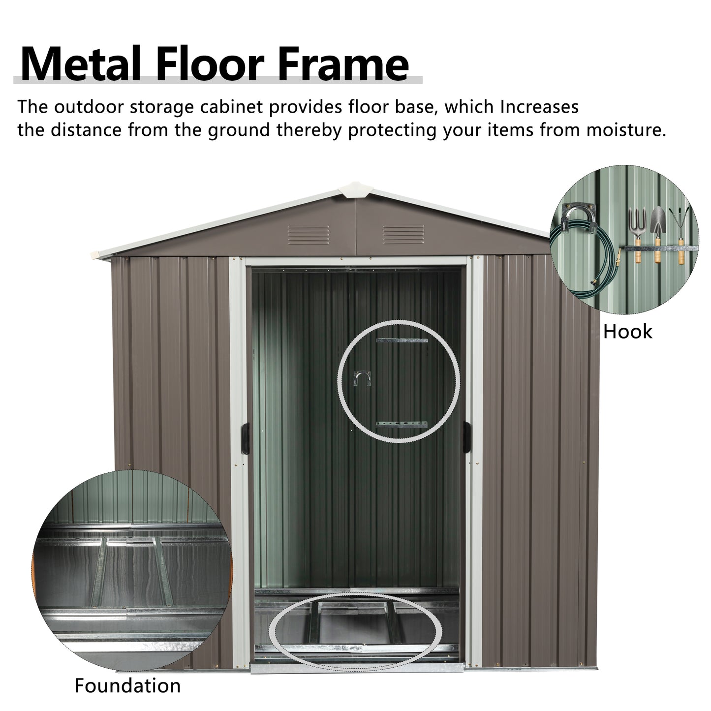 Justo Industrial Outdoor Storage Shed