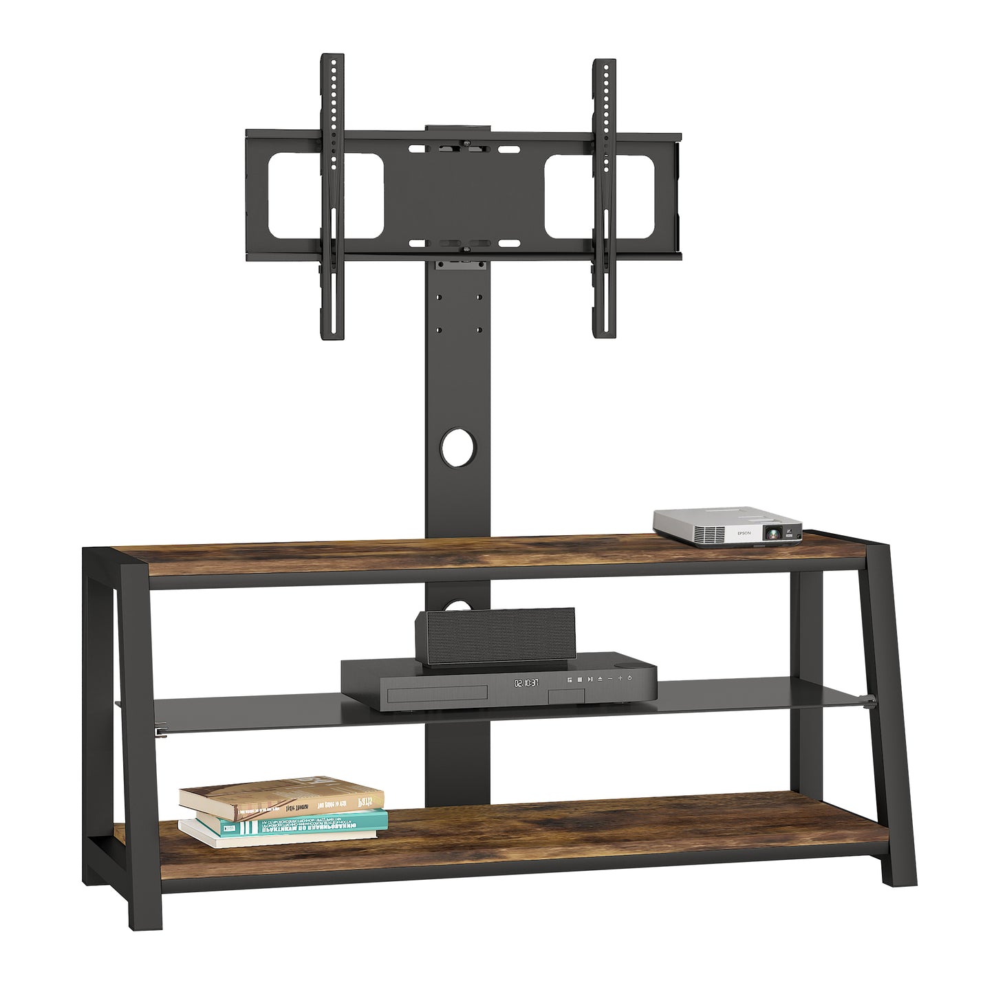 Westport Modern Swivel Glass TV Stand