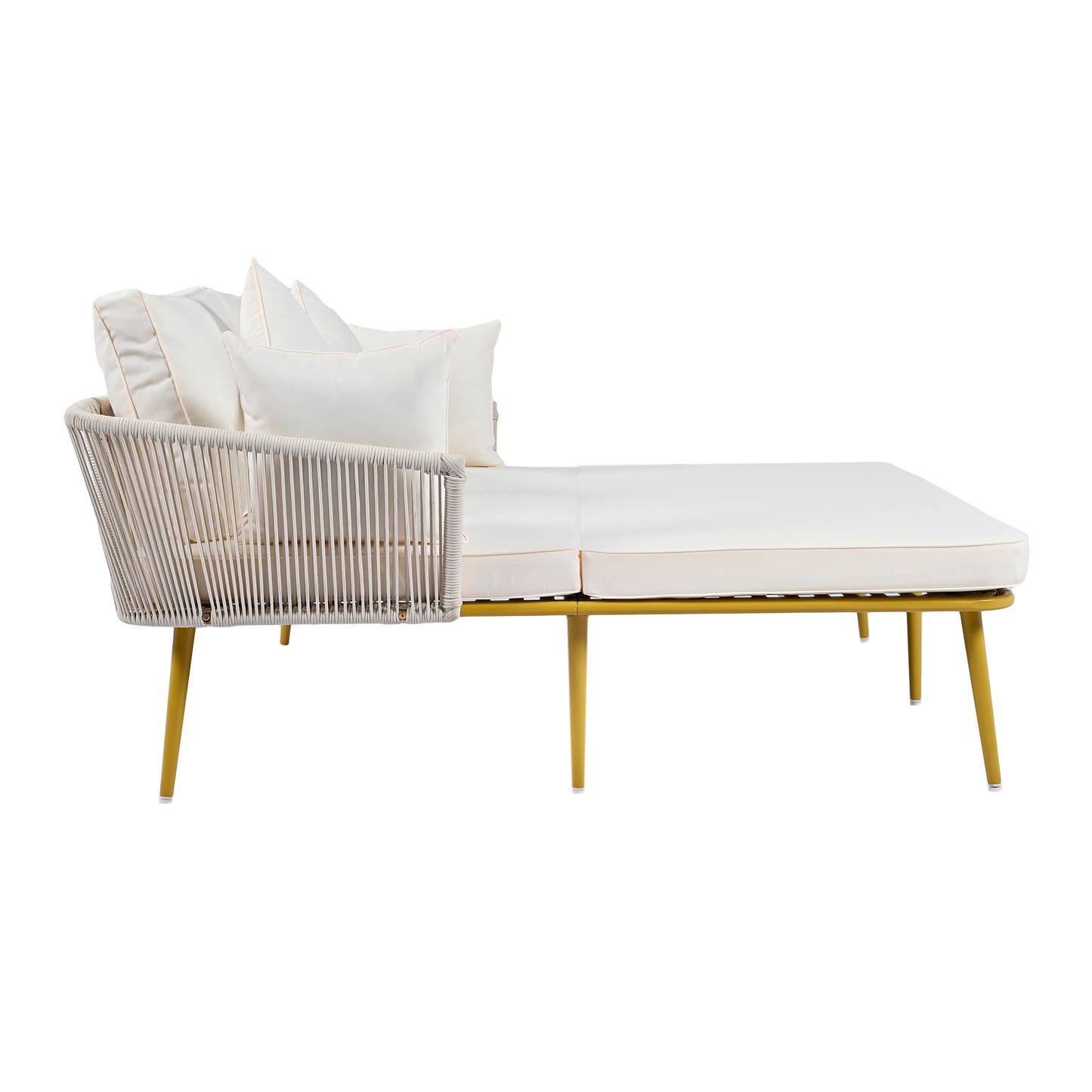 Ghivi Modern Nylon Rope Patio Daybed