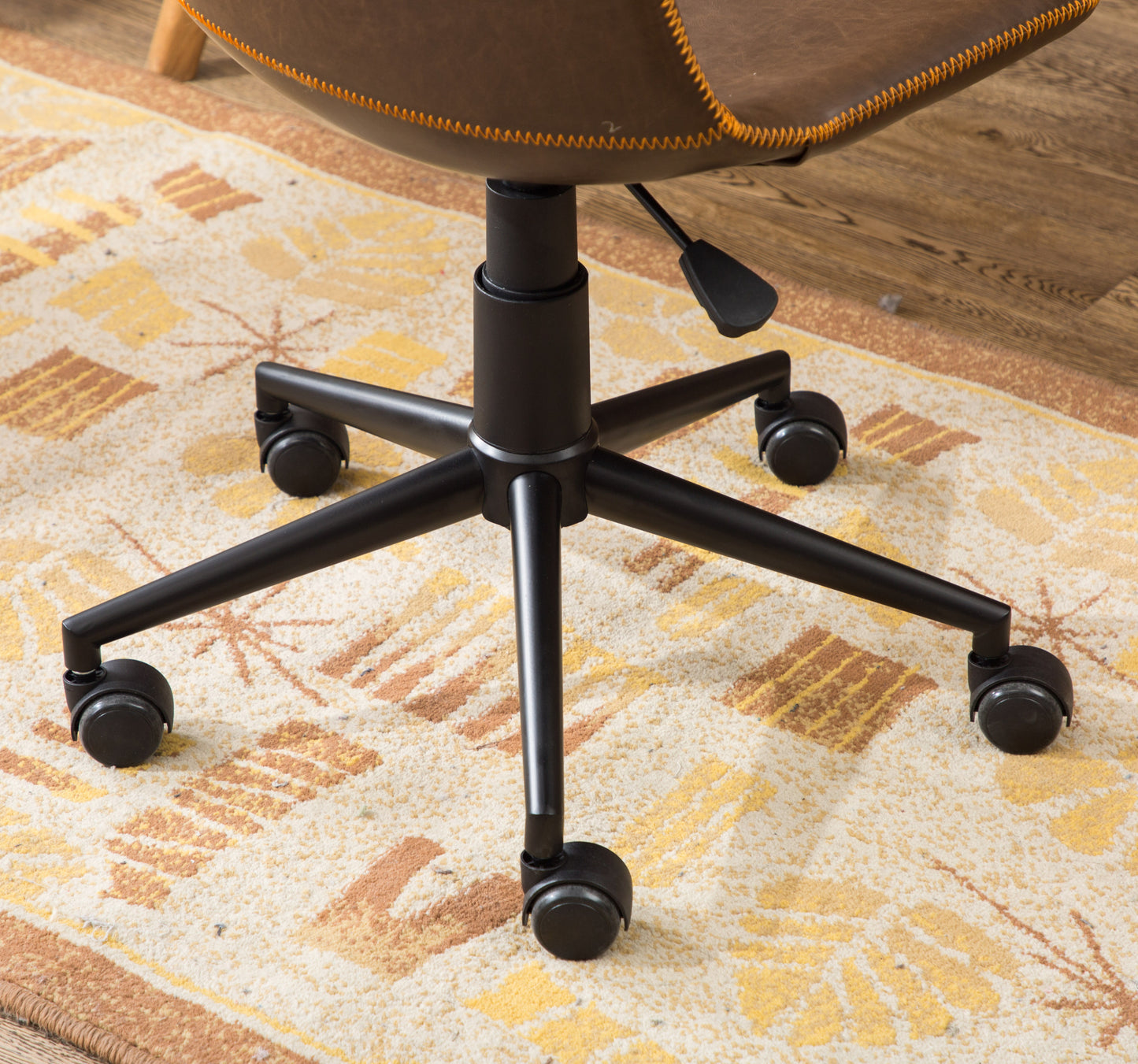 Healdsburg Modern Faux Leather Swivel Office Chair
