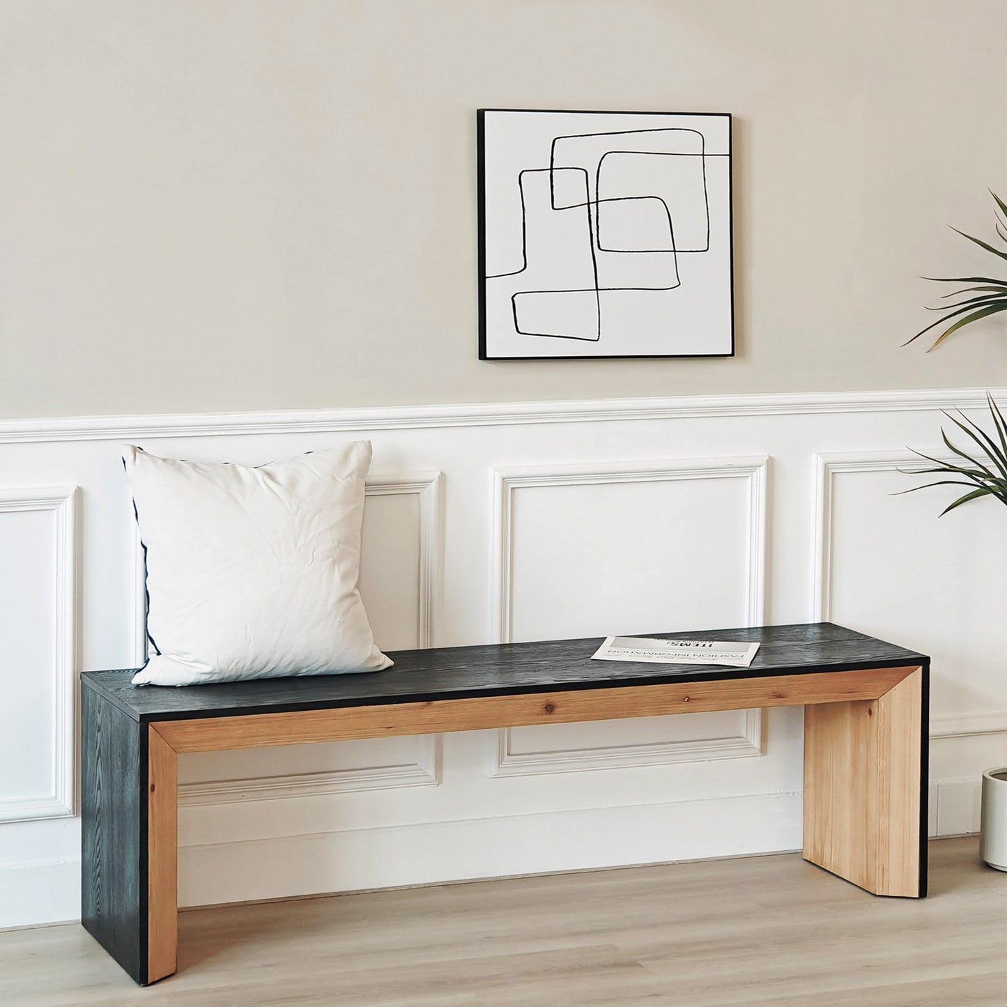 Calista Craftsman Wood Dining Bench