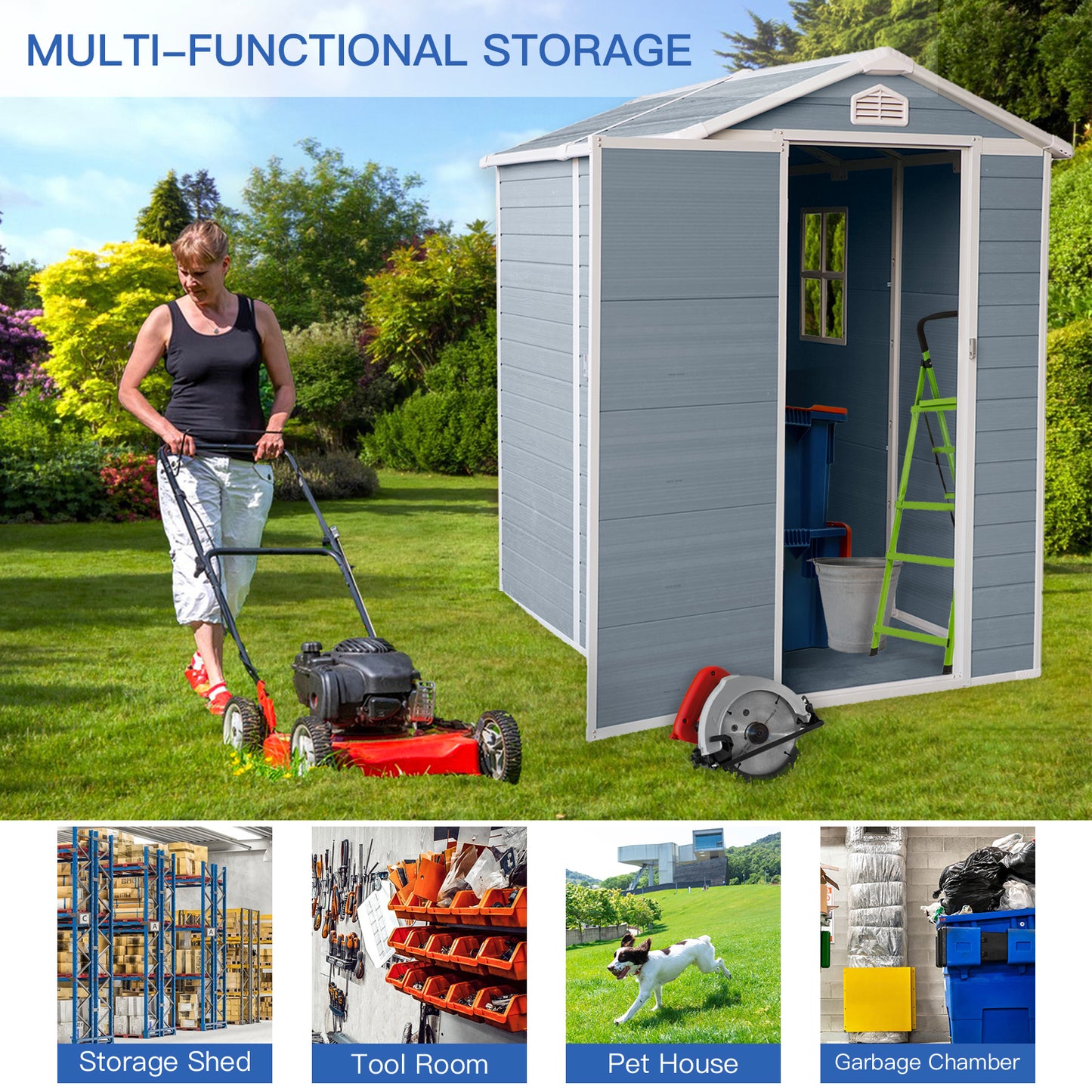 Lazzareschi Modern Outdoor Storage Shed