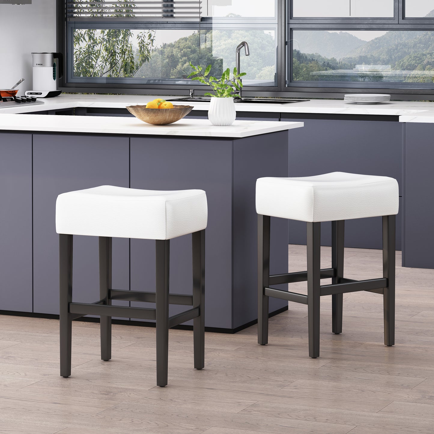 Bartholomew Modern Backless Counter Dining Stool