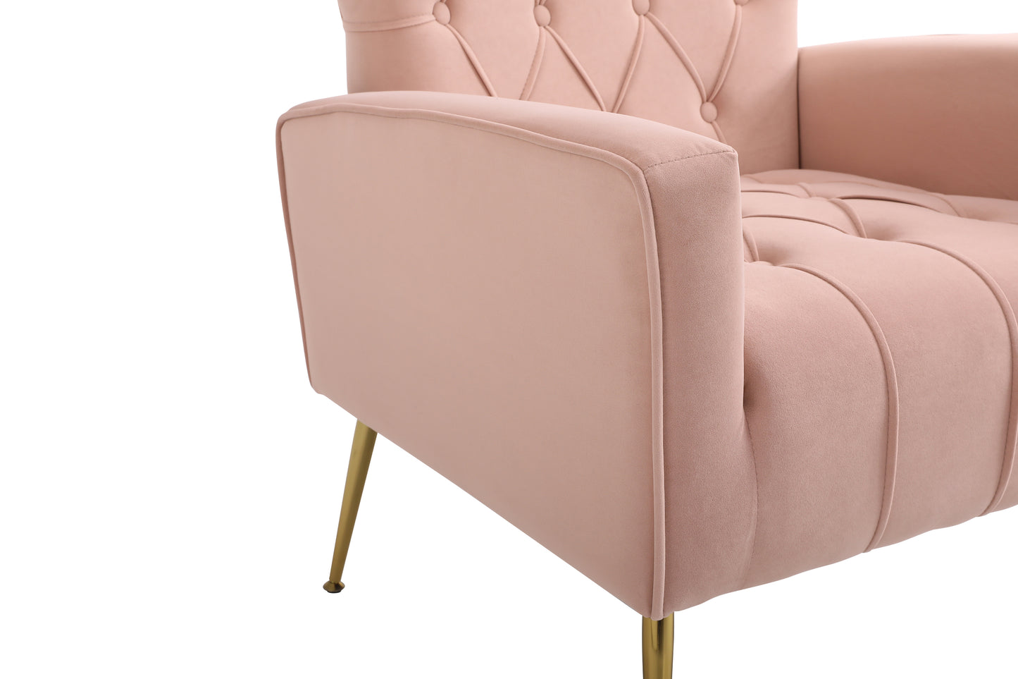 Silverleaf Contemporary Velvet Accent Armchair