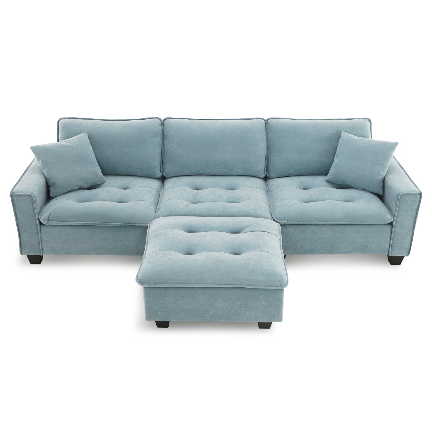 Lula Modern Velvet Convertible Sofa