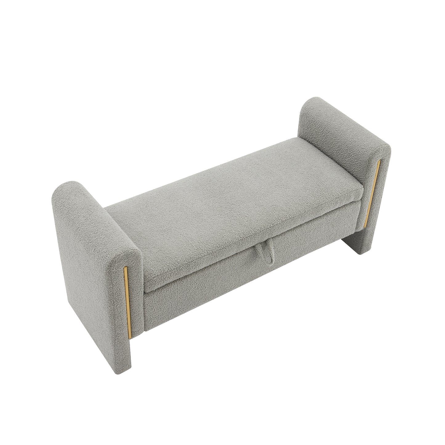 Warmsprings Modern Upholstered Storage Bench