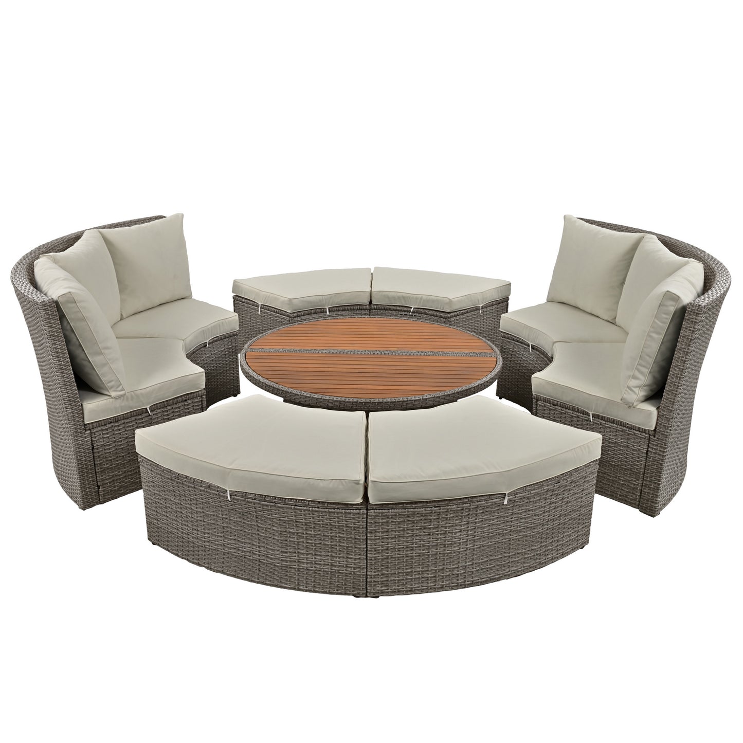 Justo Modern Patio Rattan Daybed