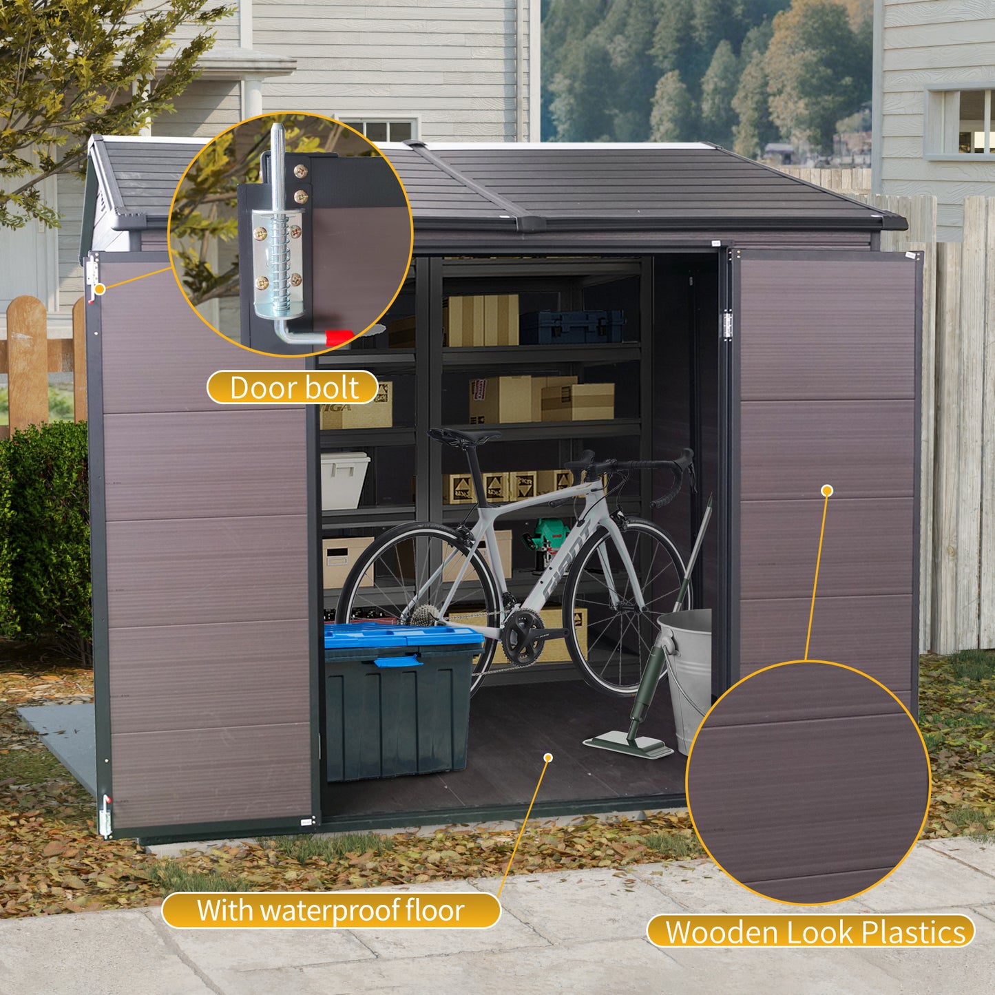 Centerville Industrial Outdoor Resin Storage Shed