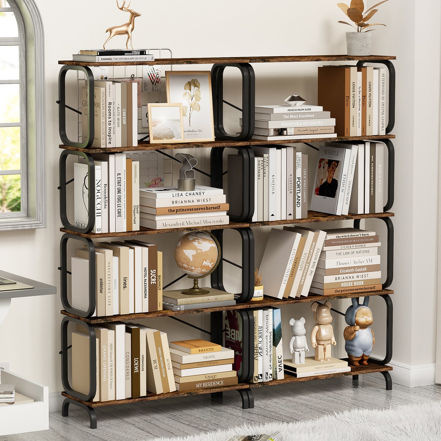 Bartholomew Industrial Open Bookshelf Frame