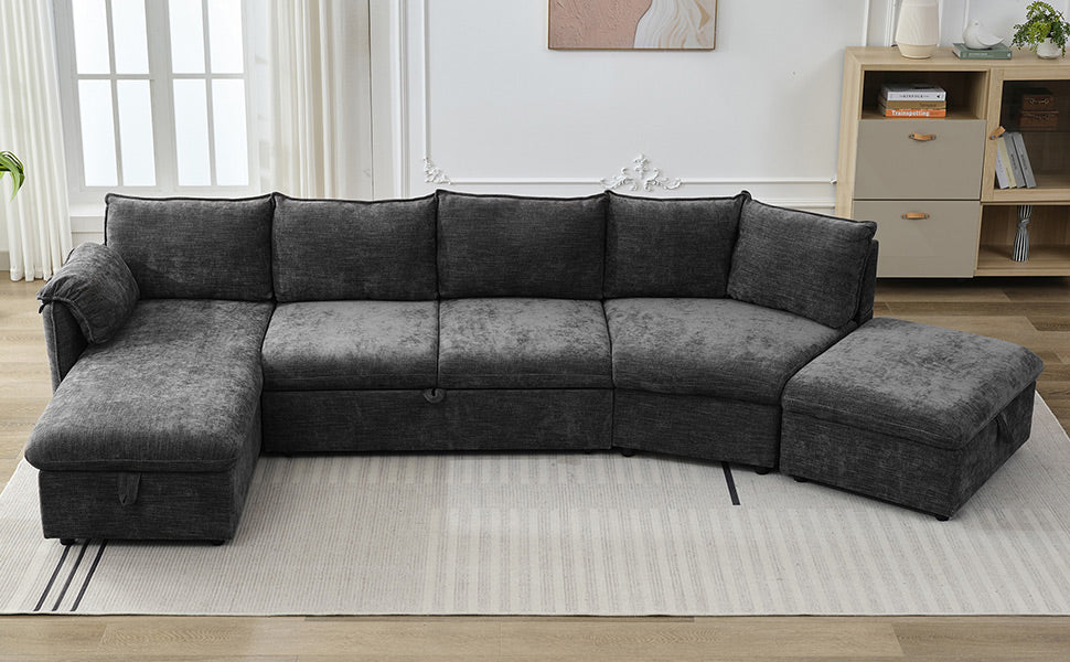 Sonoma Modern Pull-out Couch Sectional