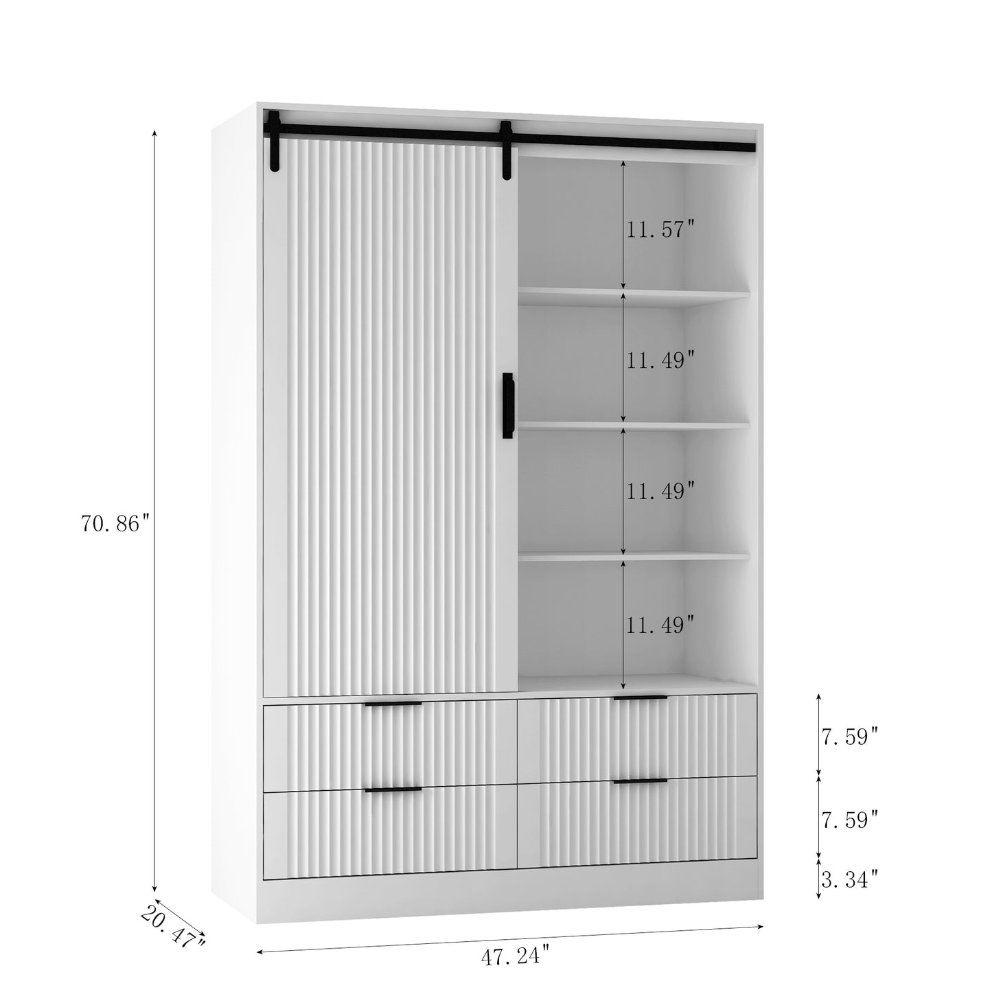 Fremont Contemporary Tall Bedroom Armoire