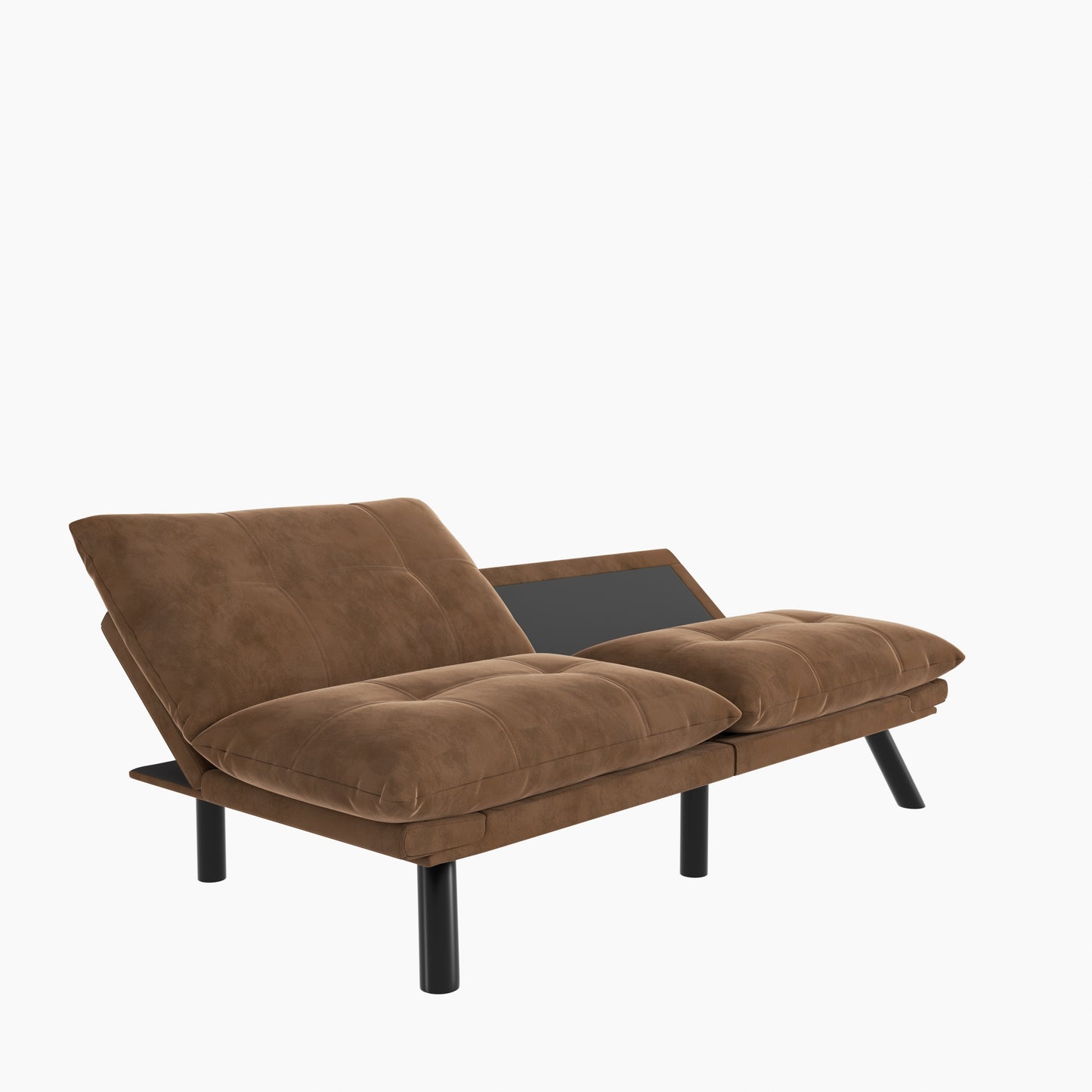 Kingsly Modern Leather Convertible Sofa Bed