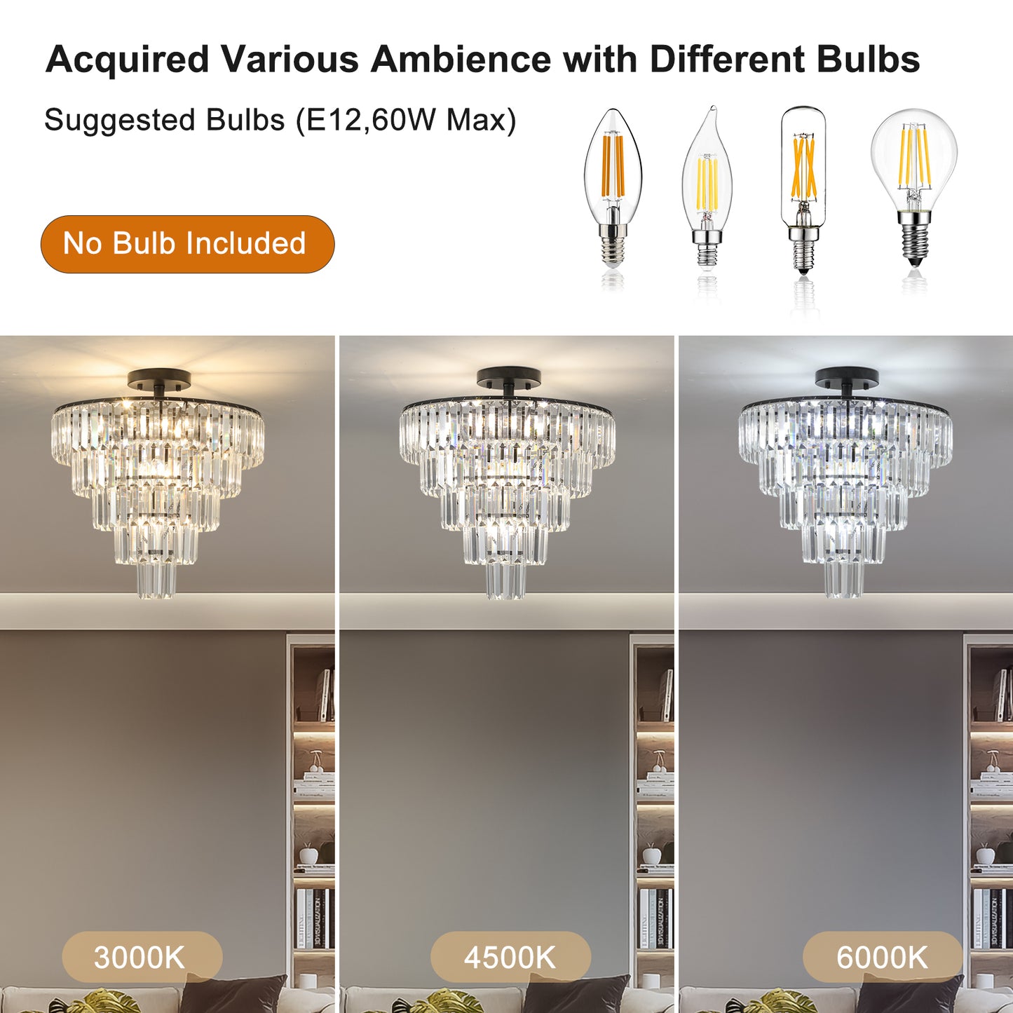 Oakridge Modern Crystal Chandelier