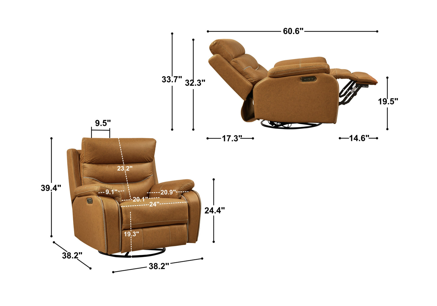 Marites Modern Dual Motor Recliner