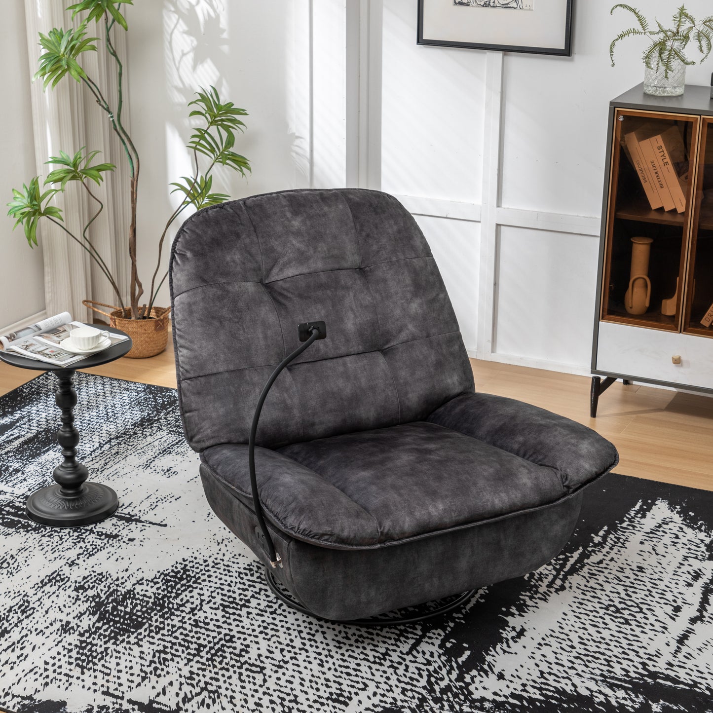 Irvington Modern Velvet Recliner Chair