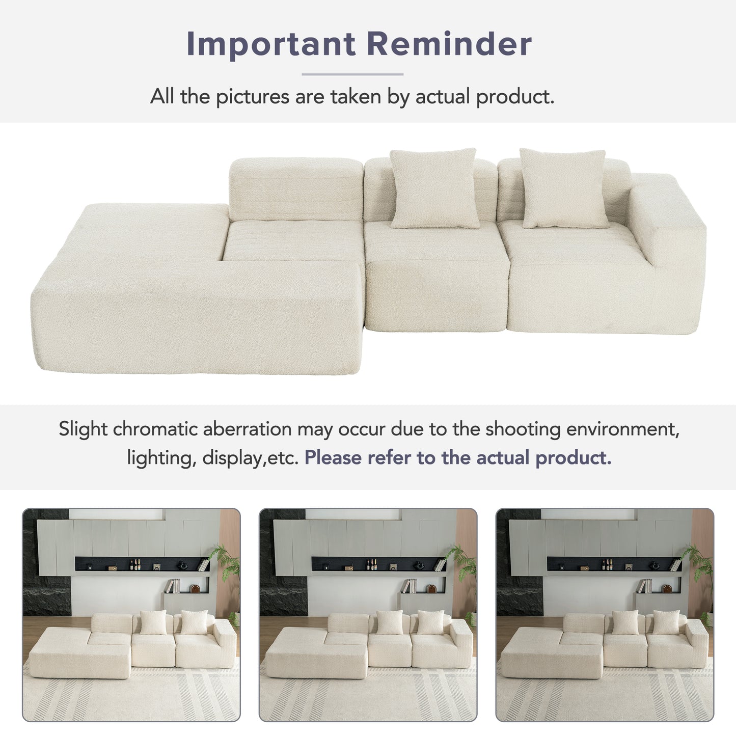 Luz Contemporary Sectional Sofa Set