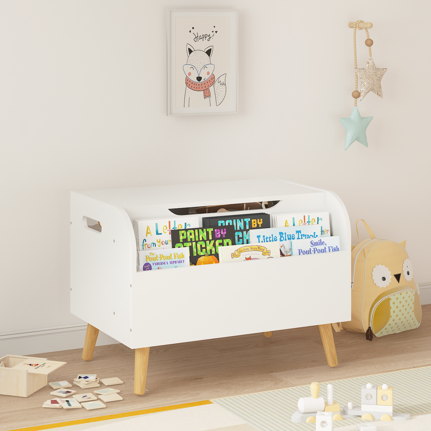 Cleo Craftsman Wooden Toy Organizer