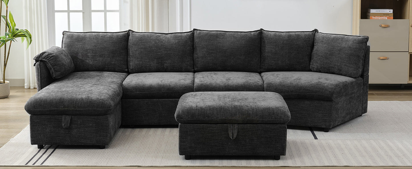 Sonoma Modern Pull-out Couch Sectional