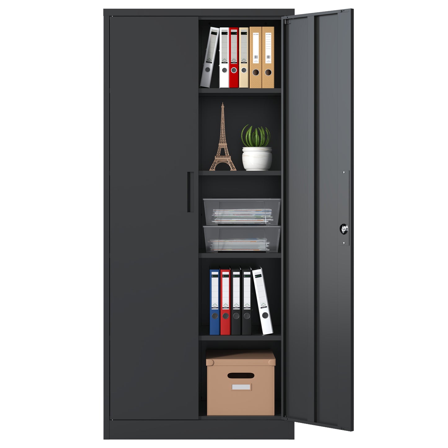 Calista Modern Metal Garage Storage Cabinet