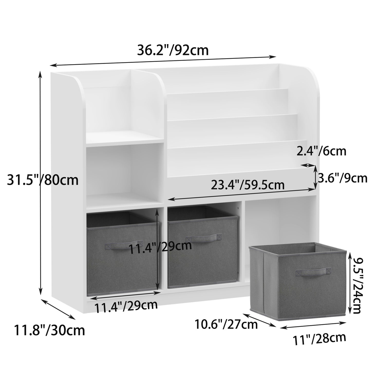 Marcel Modern Multifunctional Storage Bookcase