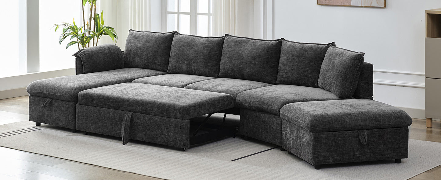 Sonoma Modern Pull-out Couch Sectional