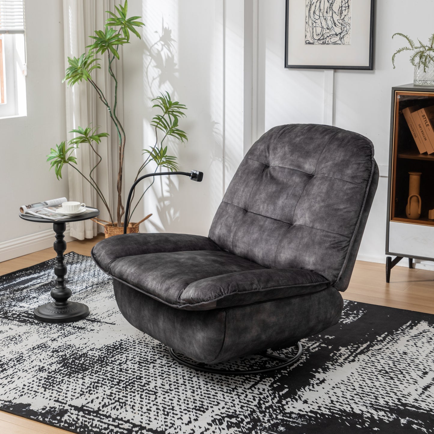 Irvington Modern Velvet Recliner Chair