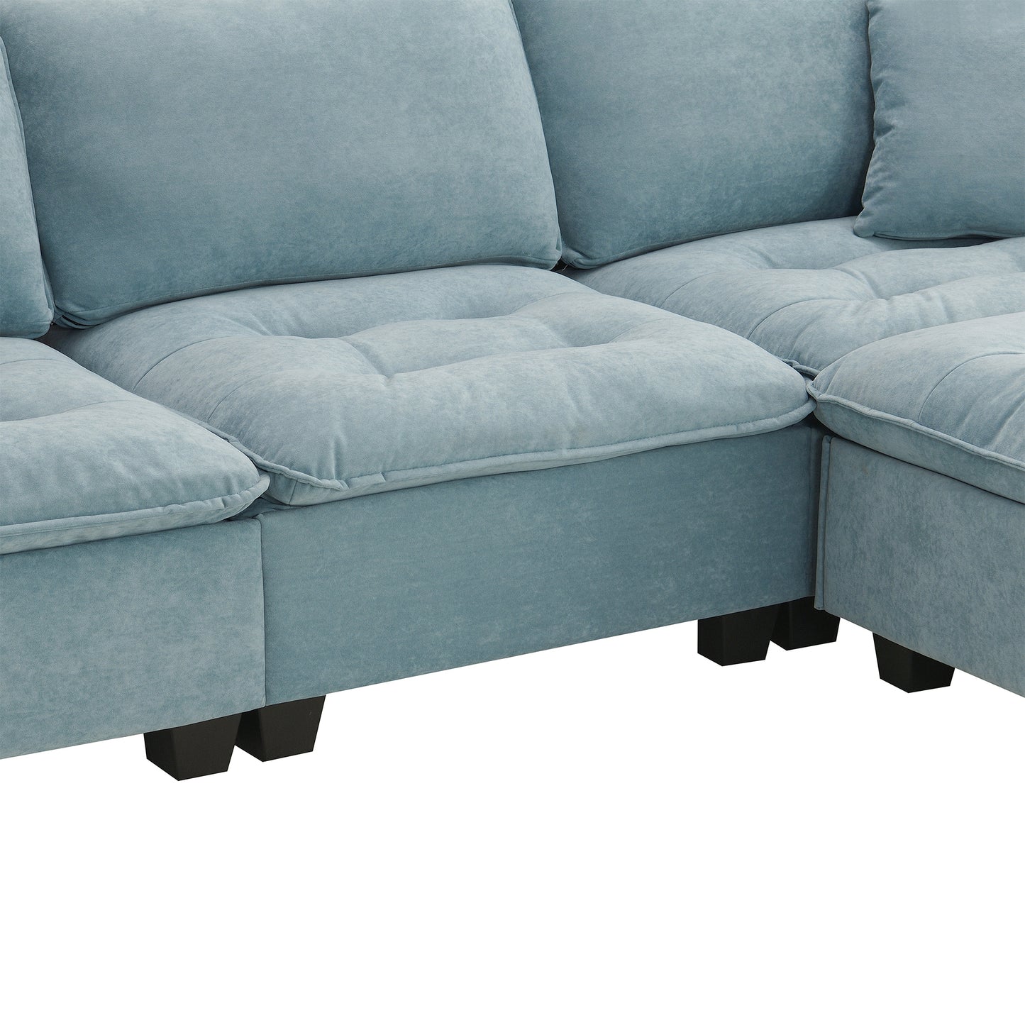 Lula Modern Velvet Convertible Sofa