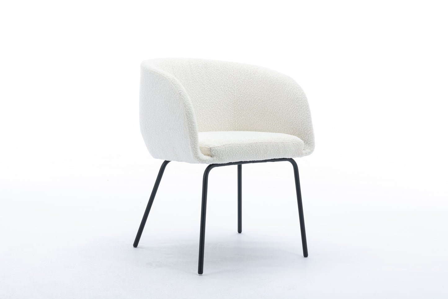 Emery Modern Boucle Fabric Dining Chair